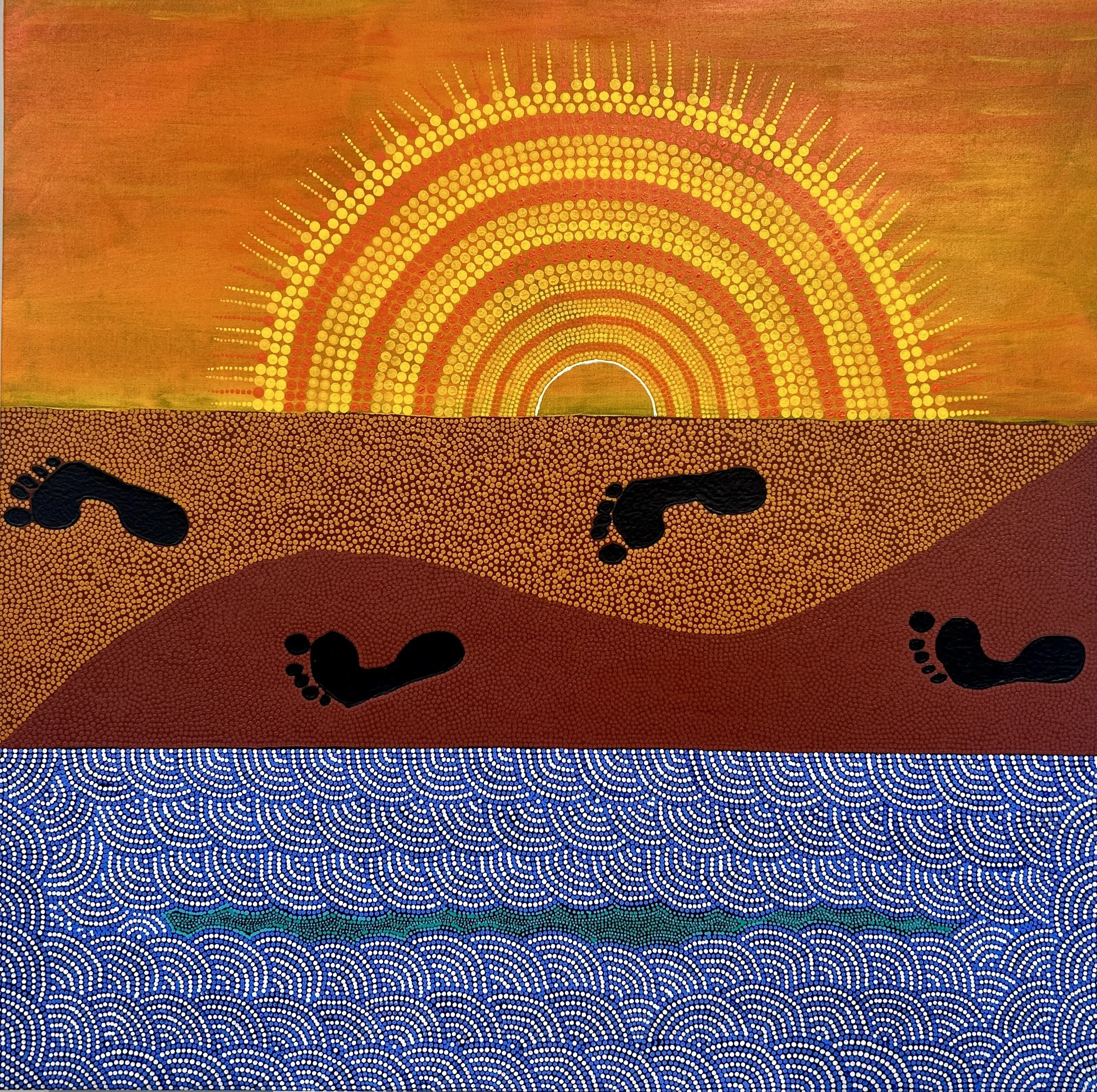 Shondelle Gray | Sunset, Water and Land  (21-515)