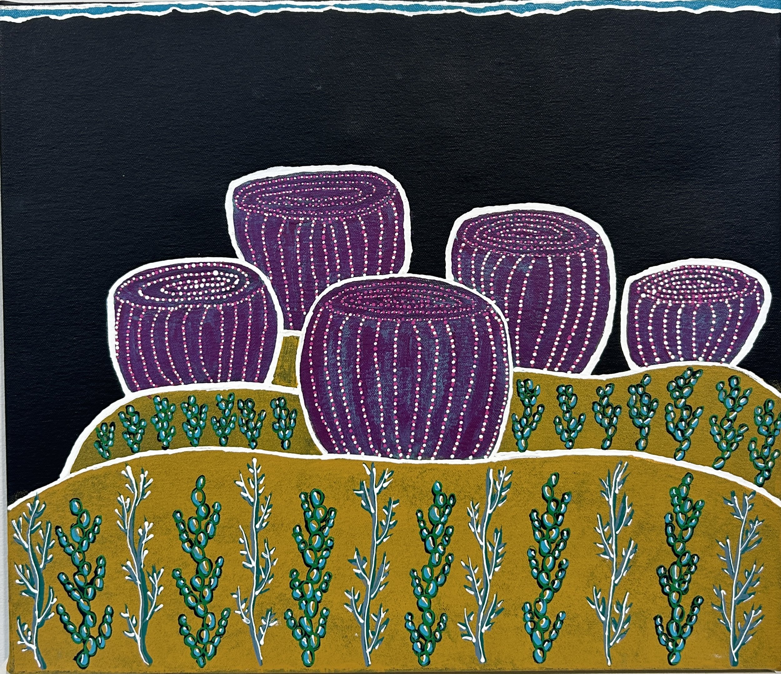 Sonya Coleman | Purple Drum Sponge (23-239)