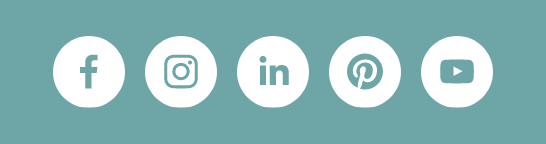 Abb 1: Social-Icon-Leiste mit Pinterest-Logo