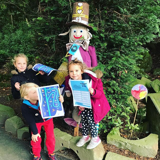 Searching out the scarecrows on the @micralite_ Scarecrow Trail! Head over to the @micralite_ Tent to pick up your map and start the journey!!