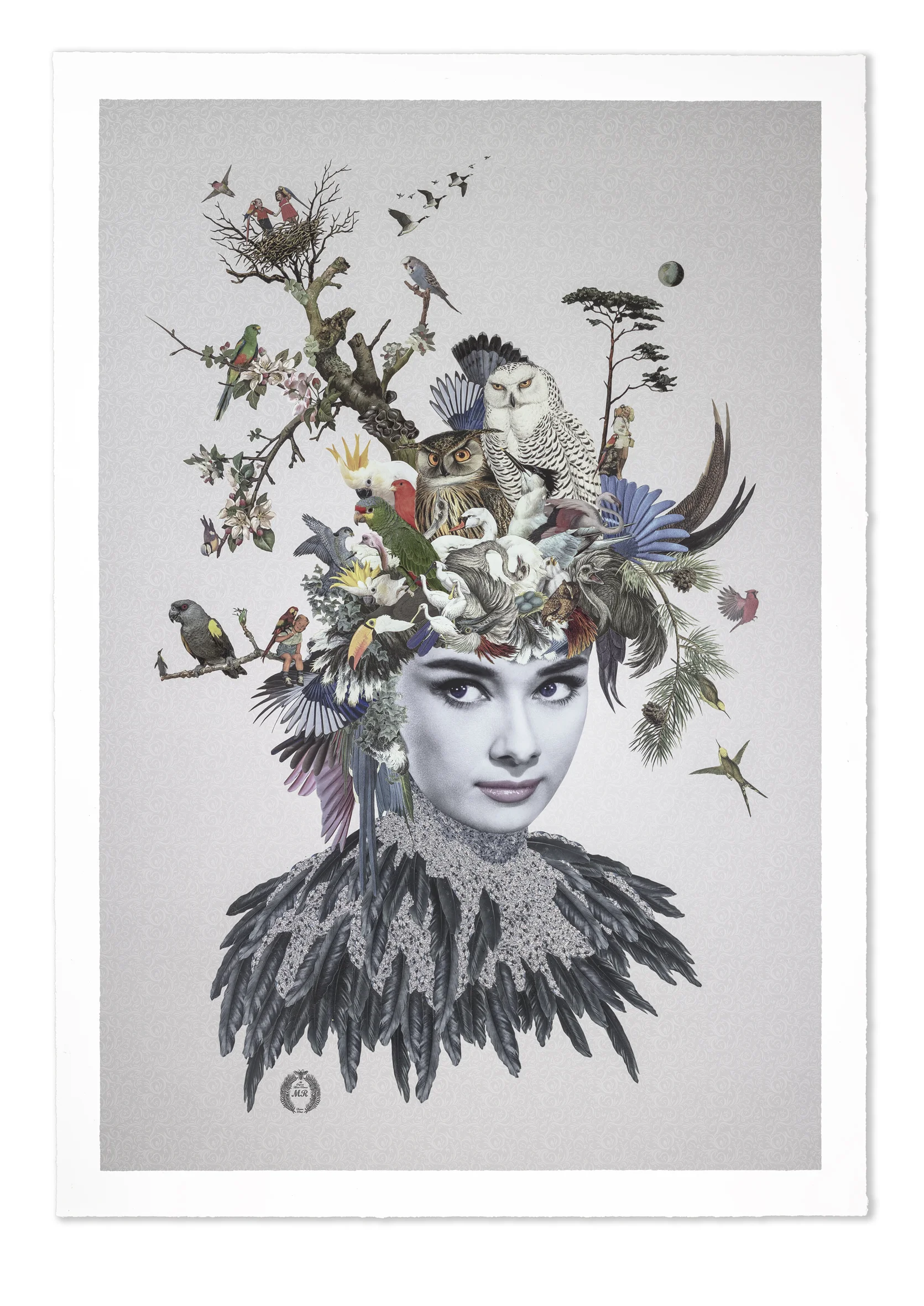 Lydia was exclusively commissioned by English antiques expert and television presenter Jonty Hearnden. POA - contact info@jontyhearnden.co.uk for more information 70 x 100cm Giclee and Screenprint with Gloss Varnishes and French Glass. Edition of 25 on Minuet torn to the edge