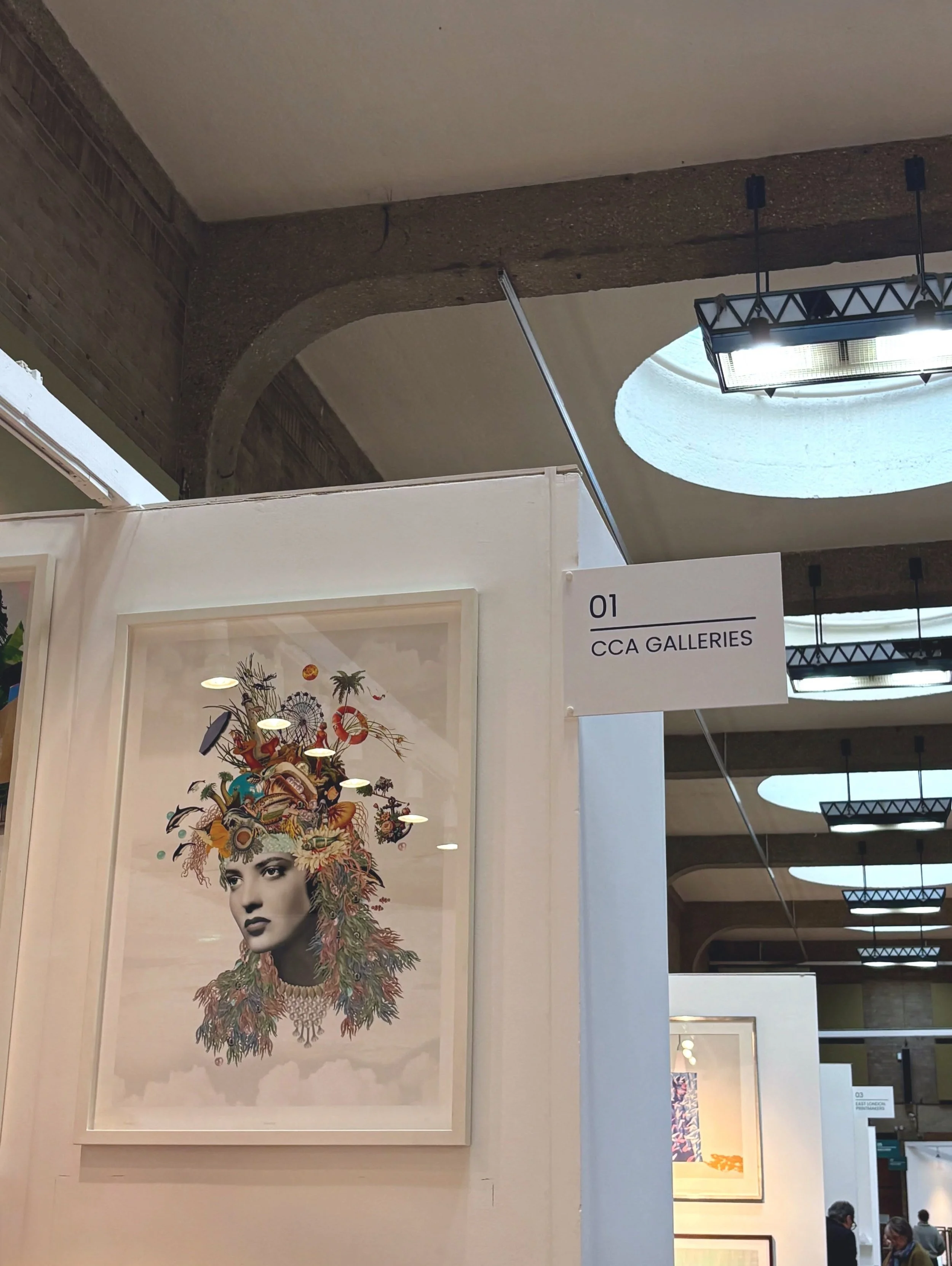 I&rsquo;m pleased to share that two of my works, For Love and Open Hearts and Namaka, will be on show with CCA Galleries at Imprint Art Fair in London this week.

Both works explore different themes through collage and printmaking, from the mystery o