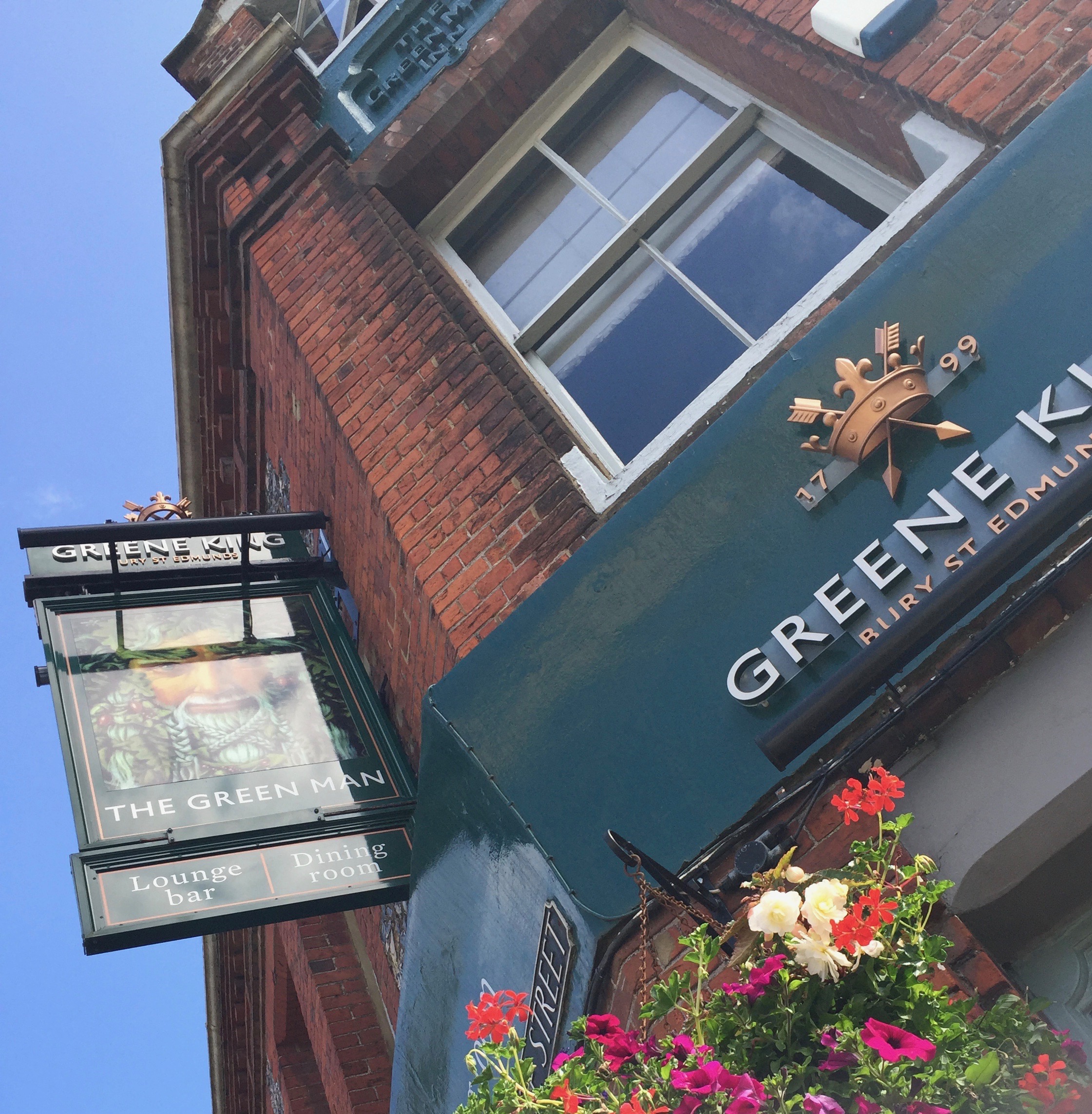 The Green Man sign