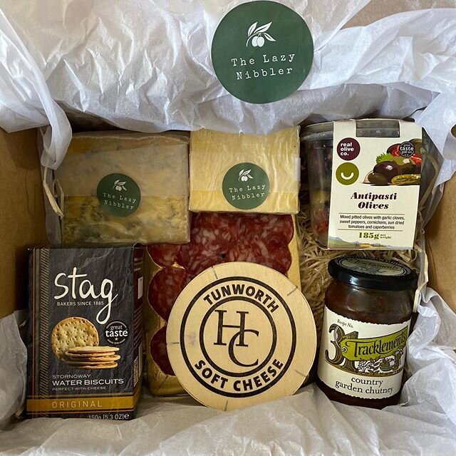 Loving this box of delights from @thelazynibbler The perfect Father&rsquo;s Day gift, thank you 😊 &bull;
Where do you start though!?! Some amazing locally produced goods. I think this is going to become a regular treat in our house. 🌟 &bull;
#winch