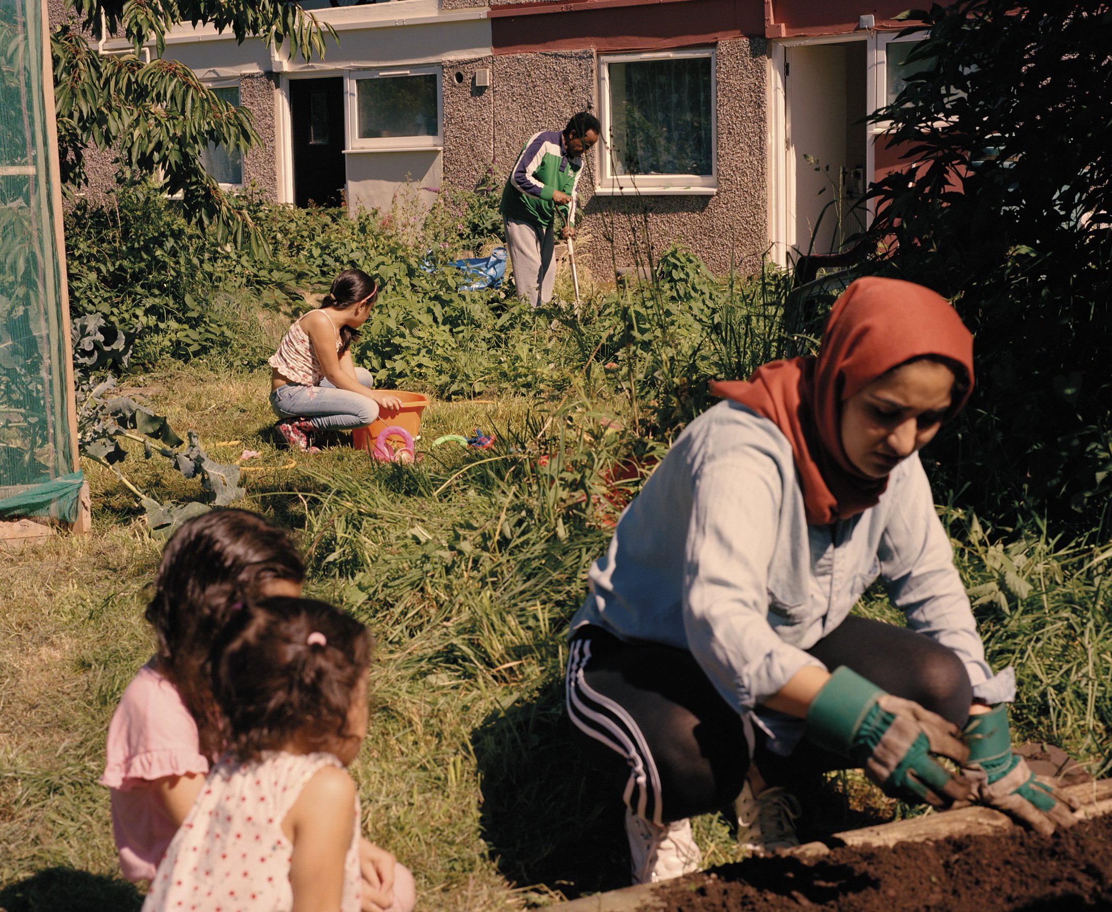 Tara and her girls, Bristol Photo Festival (Growing Spaces)