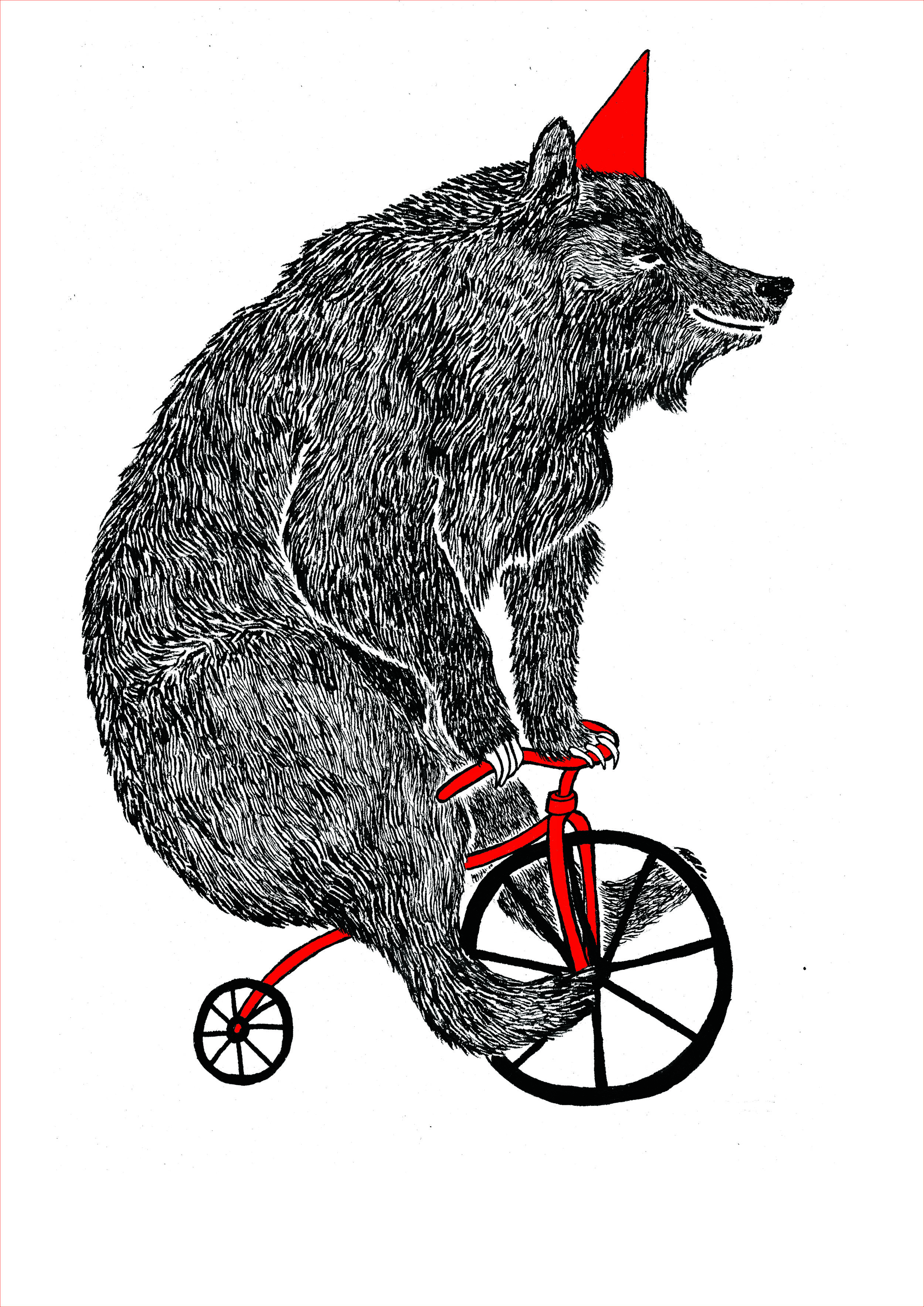 Bear on Bike