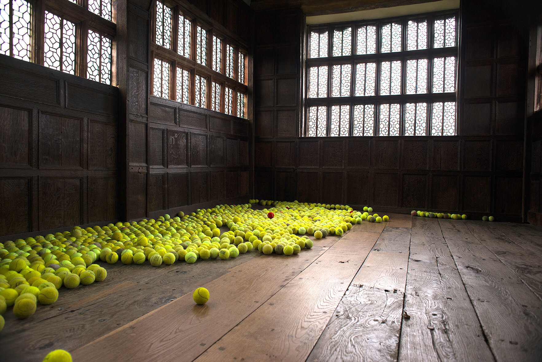 Gathering found tannis balls video Little Moreton Hall Trust New Art 2019 (1).jpg