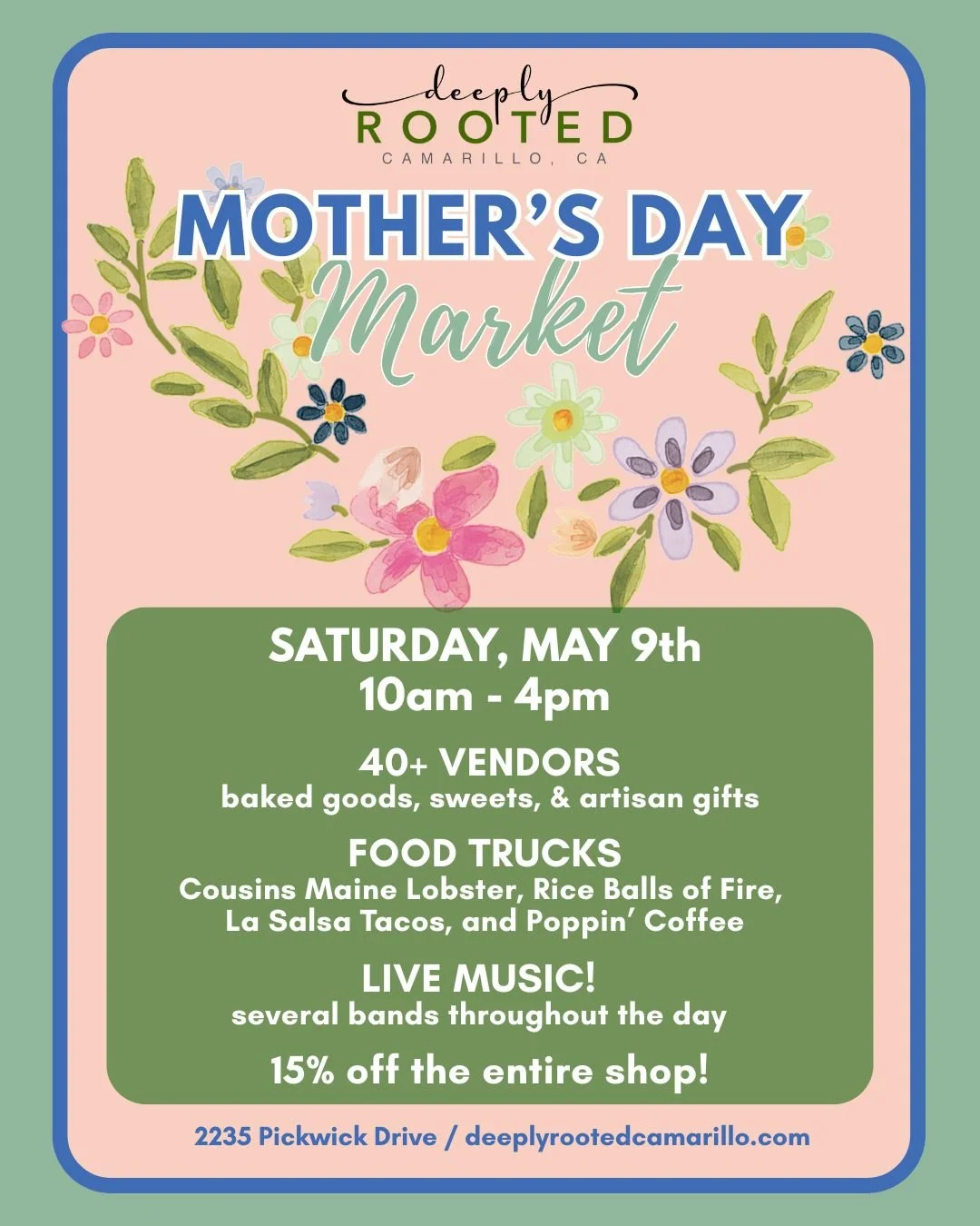 Deeply Rooted Mother's Day Market