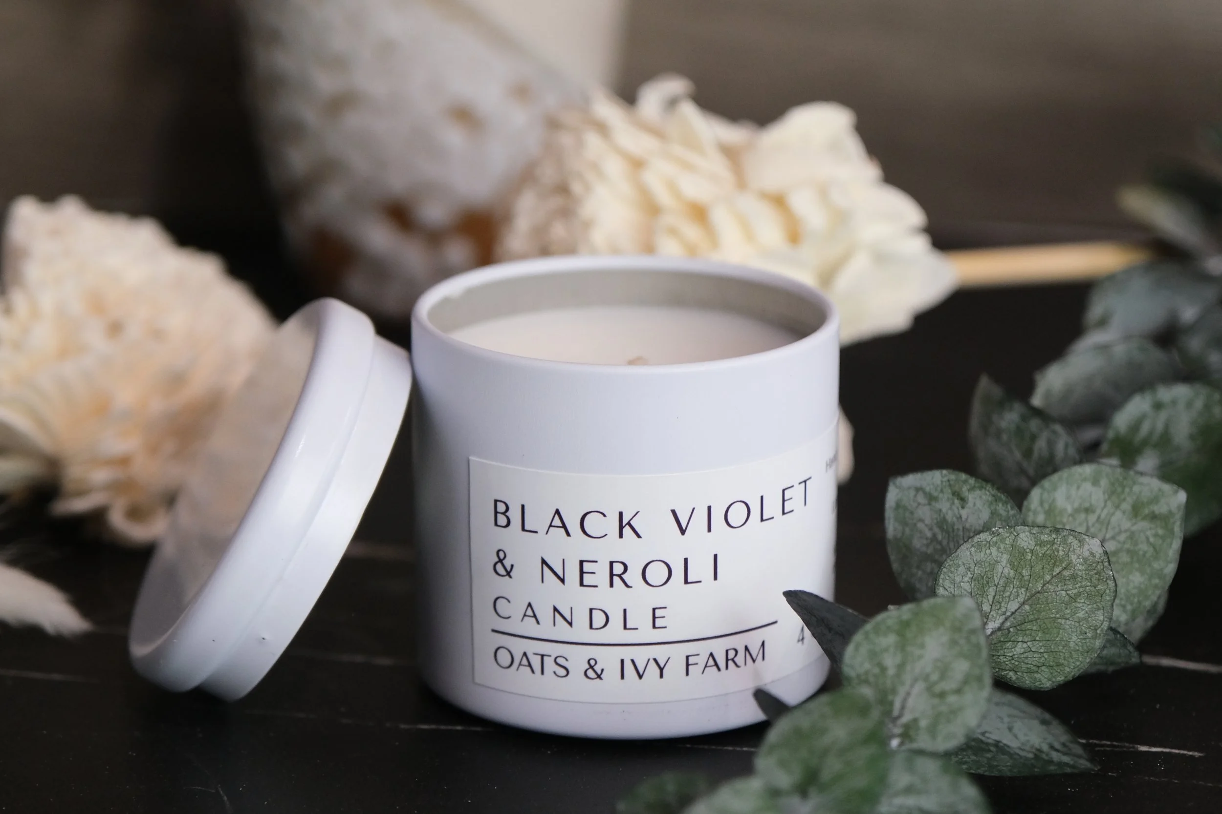 Black Violet & Neroli Travel Candle