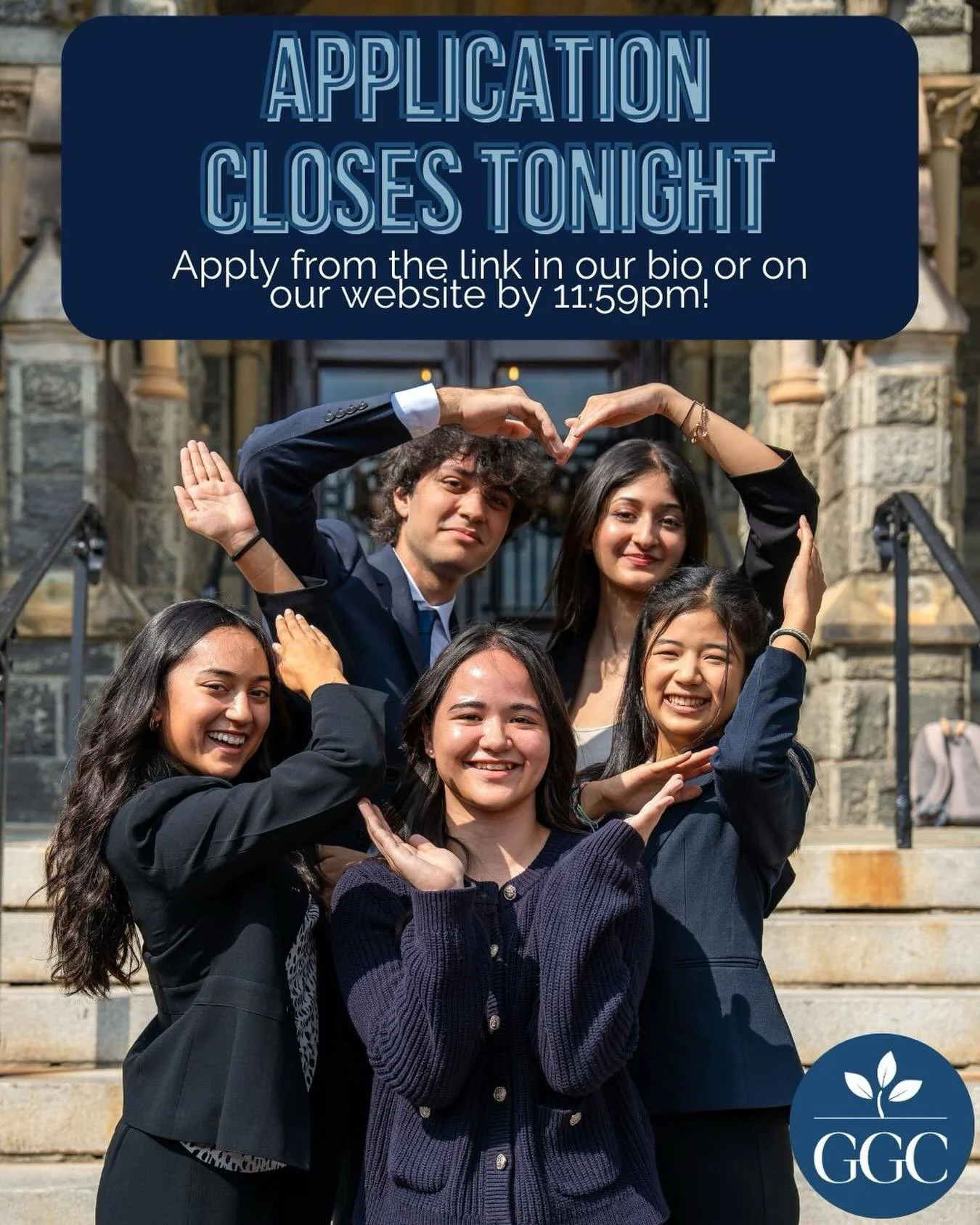 Last chance to apply! Make sure to apply by using the link in our bio or on our website by tonight at 11:59pm. We can&rsquo;t wait to read your applications!