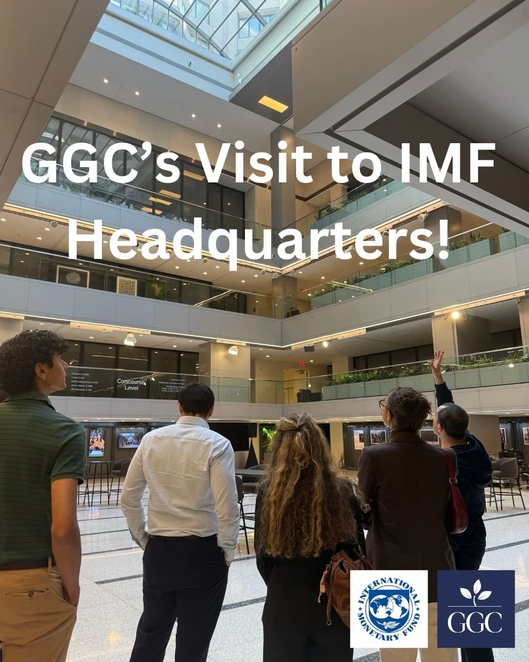 Last week, GGCers (and friends) visited the IMF Headquarters and got the chance to learn about the IMF and its work &mdash; thank you to Professor Hasanov for making this opportunity possible!!