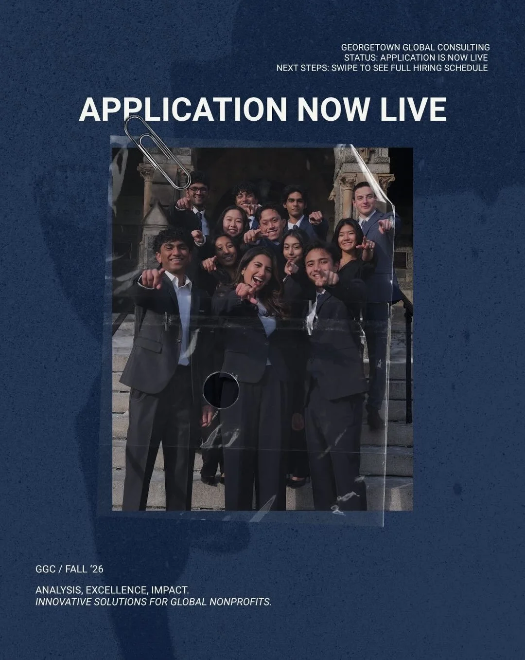 The GGC Fall 2026 Application is now open! Applications are due September 6th at 5:00 PM EST and are open to freshmen, sophomores, and transfer students of all grades.

Want to learn more about GGC? Join our email list through the link in our bio to 