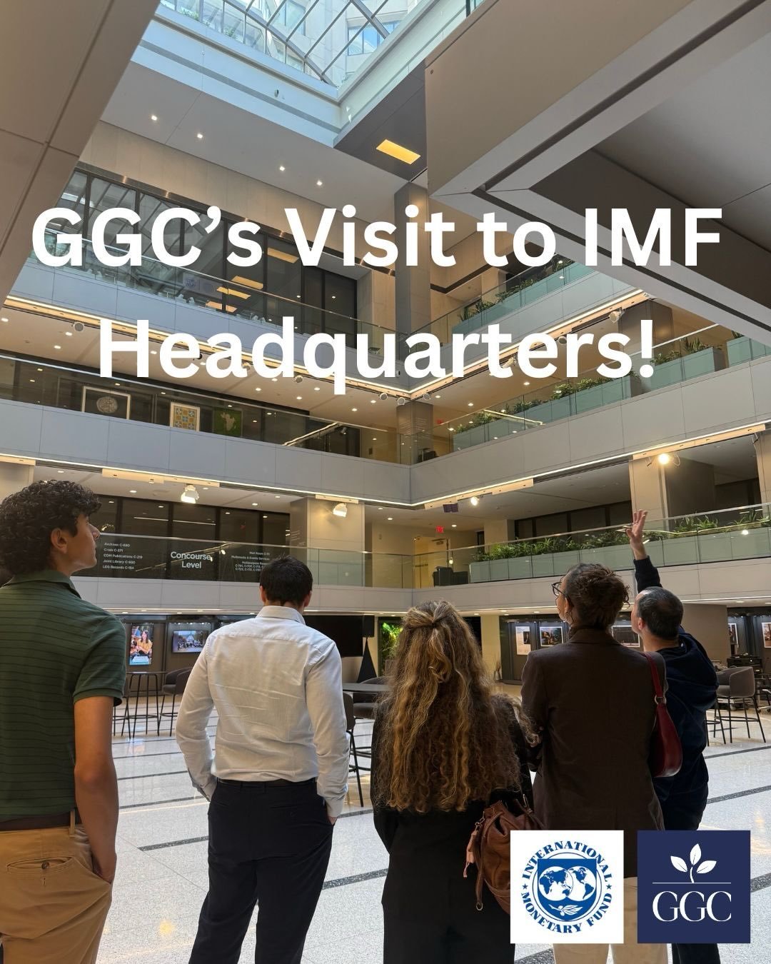 Last week, GGCers (and friends) visited the IMF Headquarters and got the chance to learn about the IMF and its work &mdash; thank you to Professor Hasanov for making this opportunity possible!!