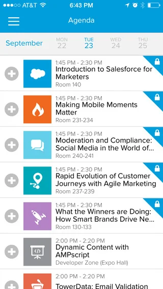 event app agenda