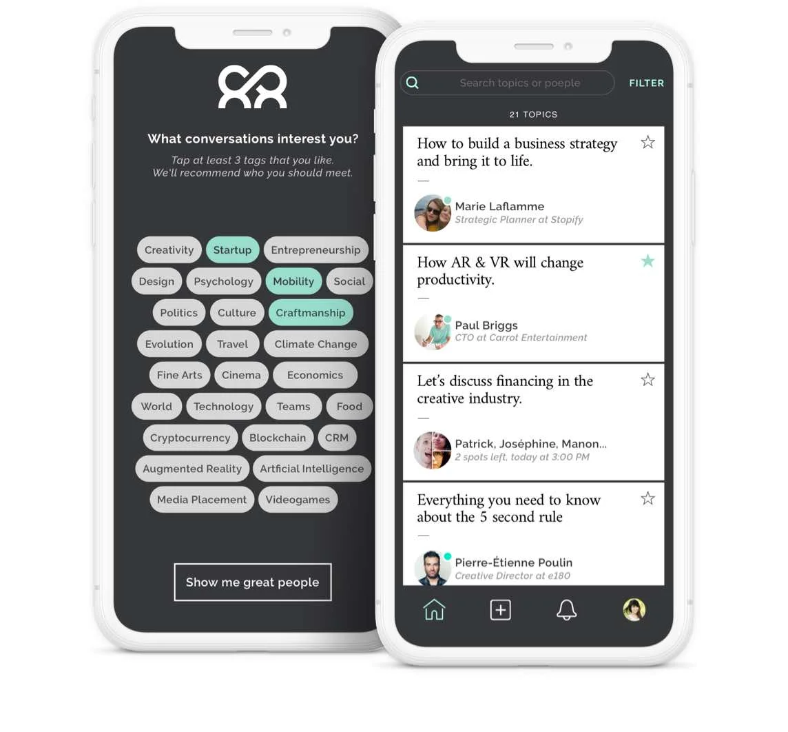 Braindate makes it easy to connect with like-minded people.