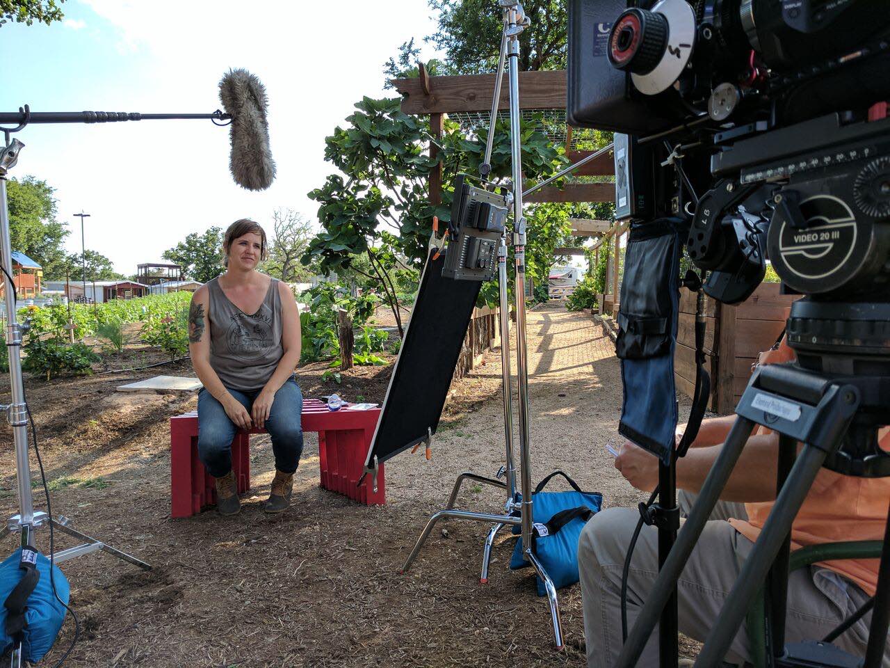 Interviewing Heidi Sloan, Gardens Program Director.