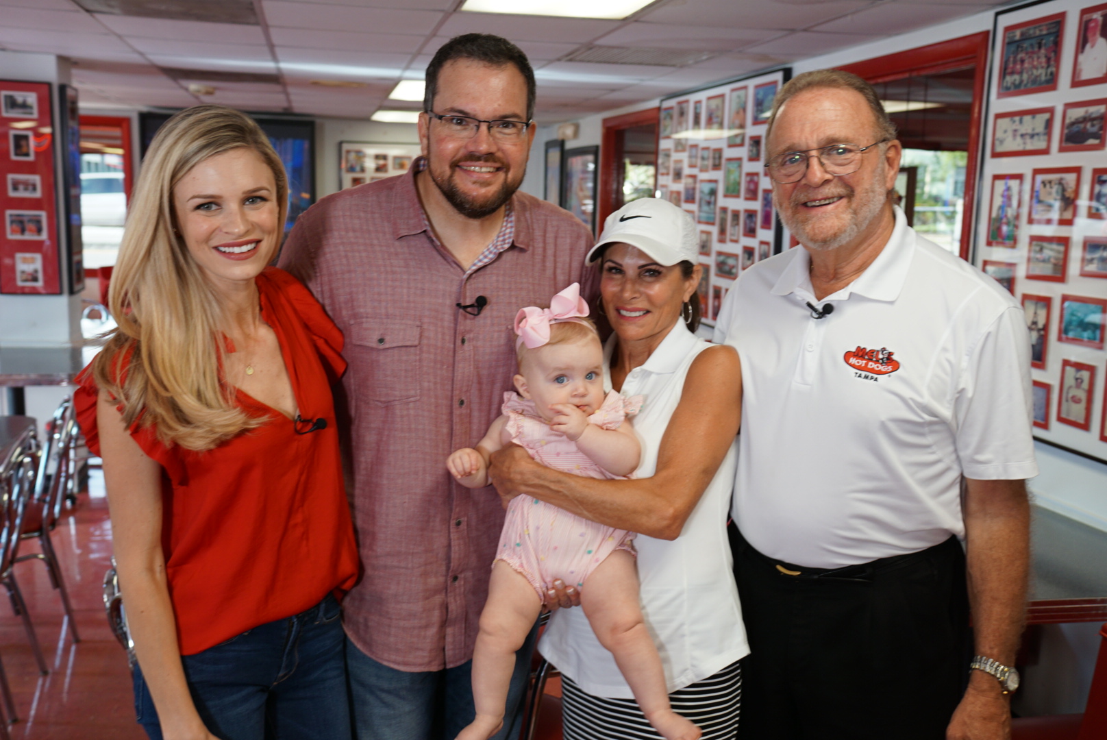Charley with Mel, Virginia, daughter Anjuli, and granddaughter Elle