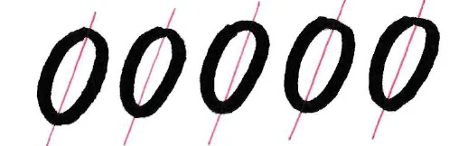 Calligraphy Drills - O