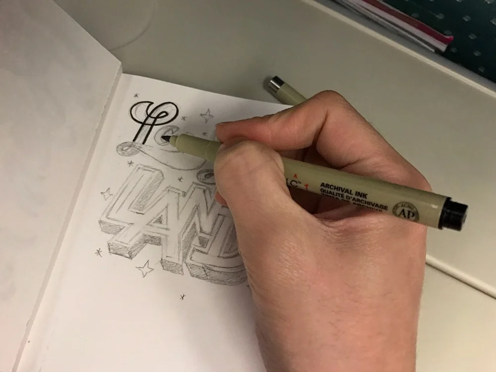 La La Land Lettering in the plane - nathanielong