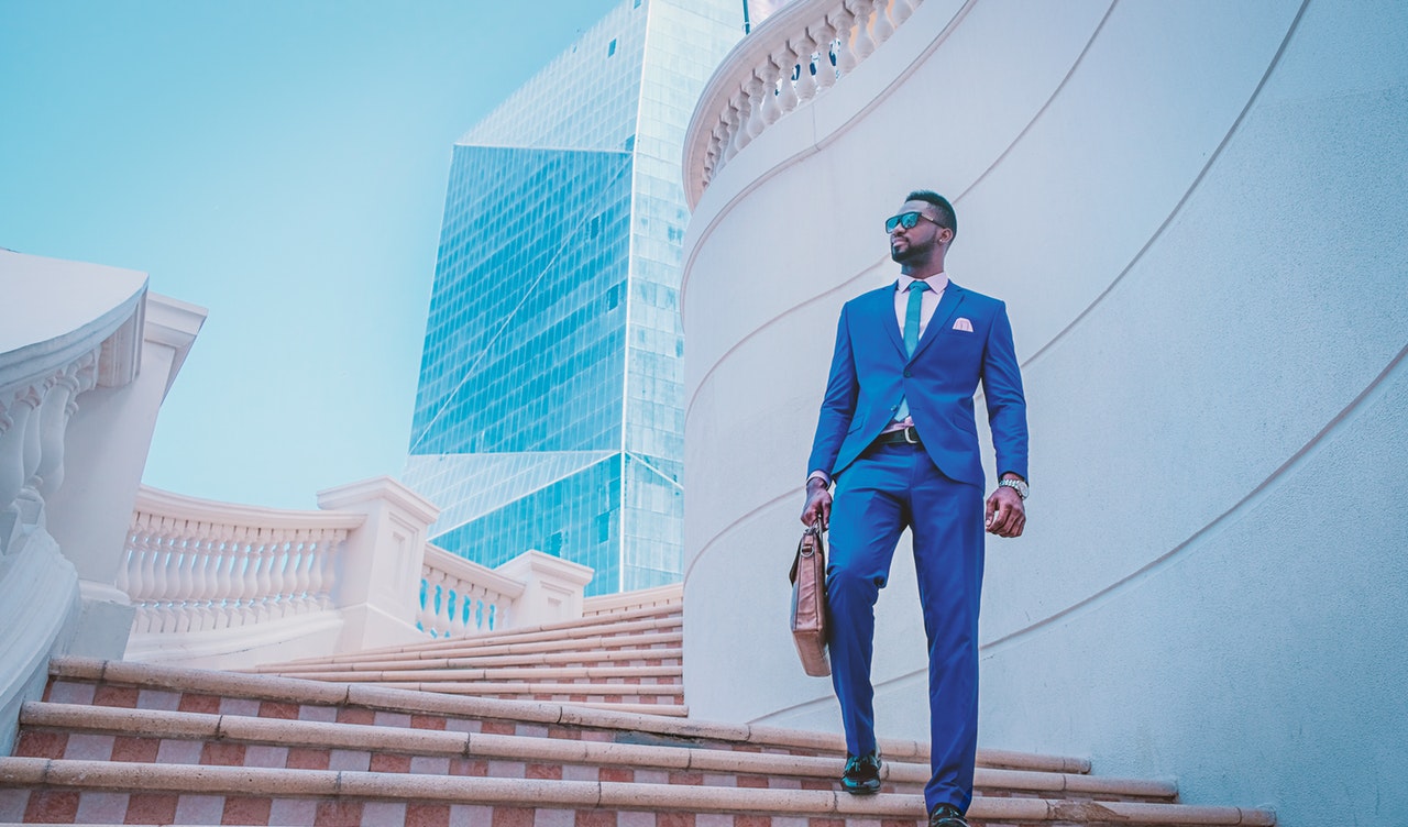 Man wearing a suit