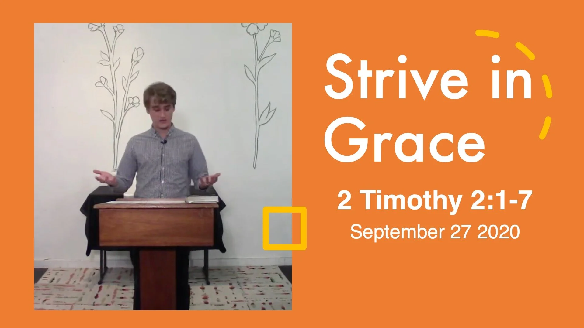 2 Tim. 2:1-7 -Morning Worship 9-27-2020