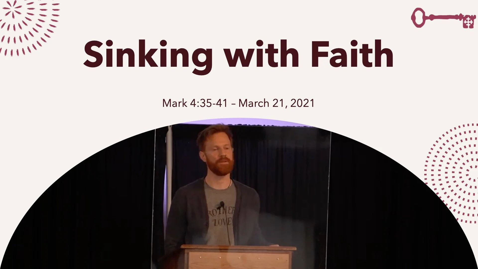 Sinking in Faith