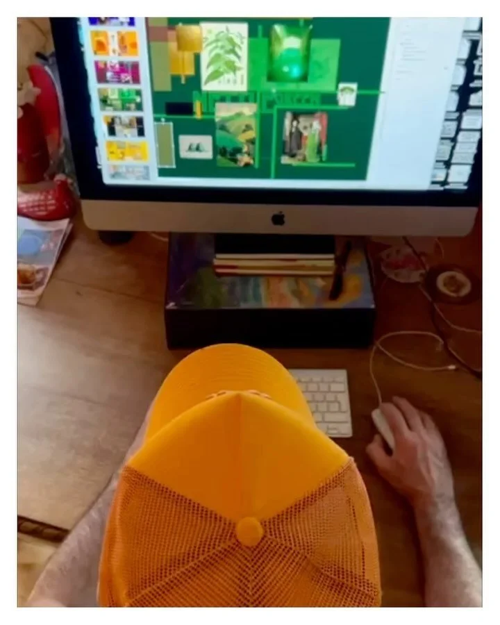 MAKING OF DOUBLE DUTCH COLOUR STORY COLLAGE&rsquo;S.

I swap my sewing machine for the Mac monitor and put on my Graphic Designer hat to construct each colour story.
Each image is carefully selected from my extensive Pinterest &hearts;️ research (Dou