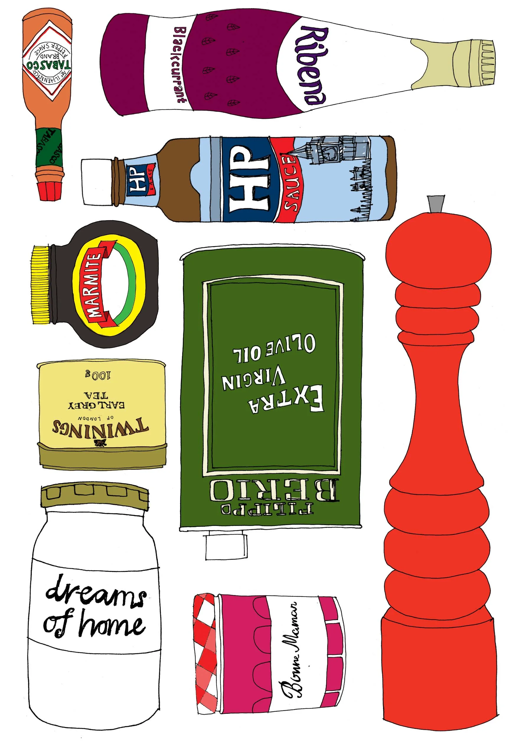 dreaming of home- condiments