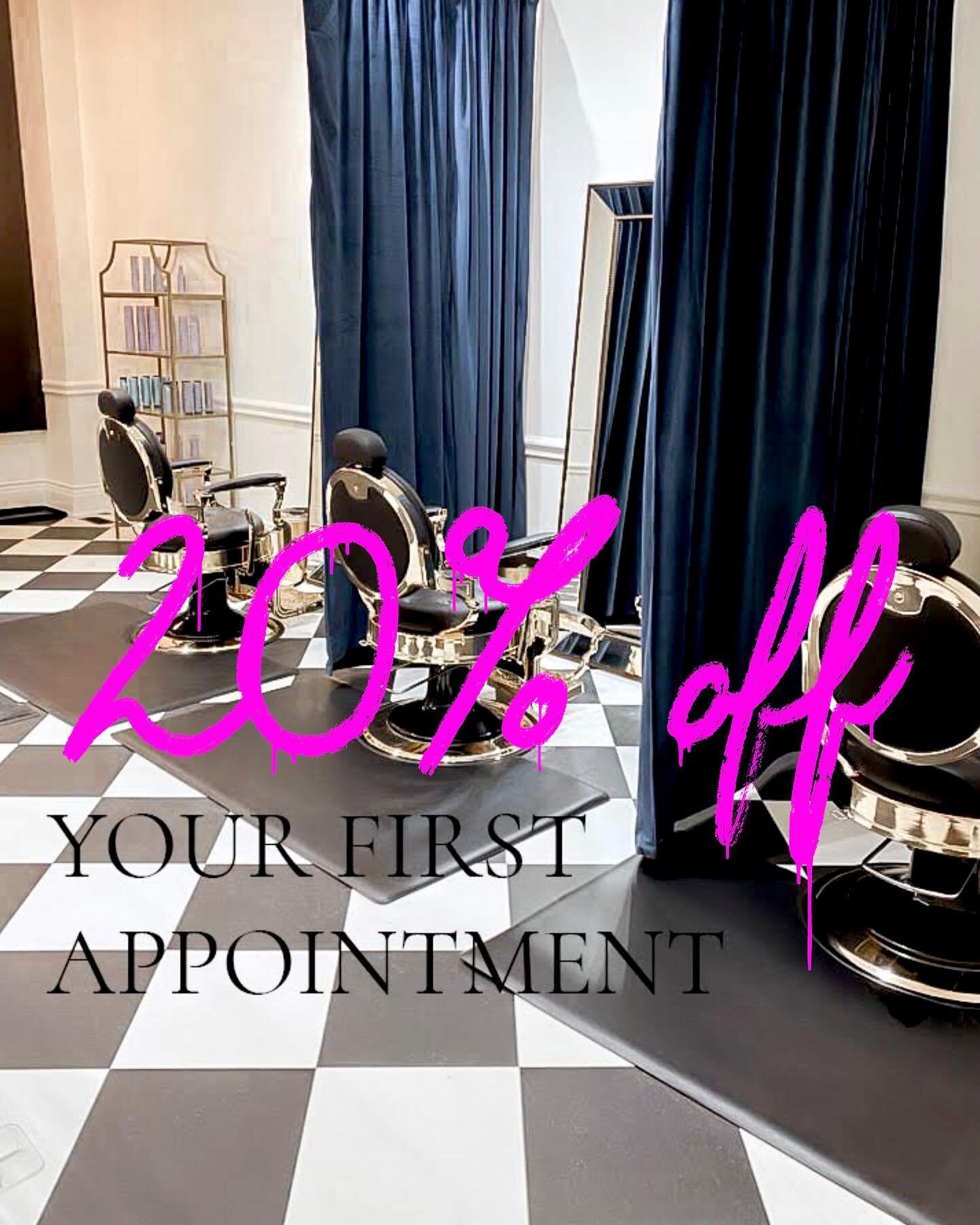 Dont miss out on your chance to have 20% off your first Lindsay hair appointment! Book online today 💕