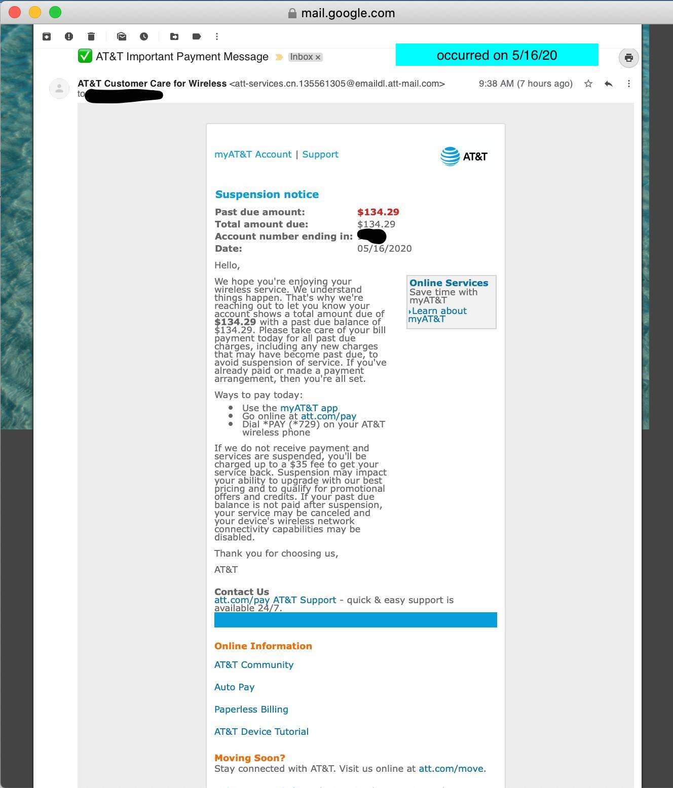 Fake ATT Suspension Notice from ViacomandHiredHelp_May16_Terenia Thomas-1.jpg