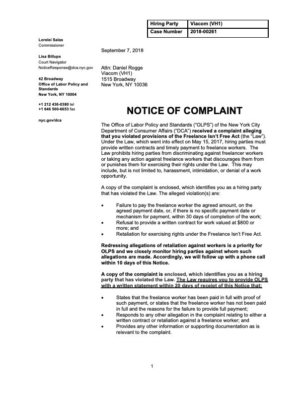 2018-00261-ENF - Notice of Complaint.jpg