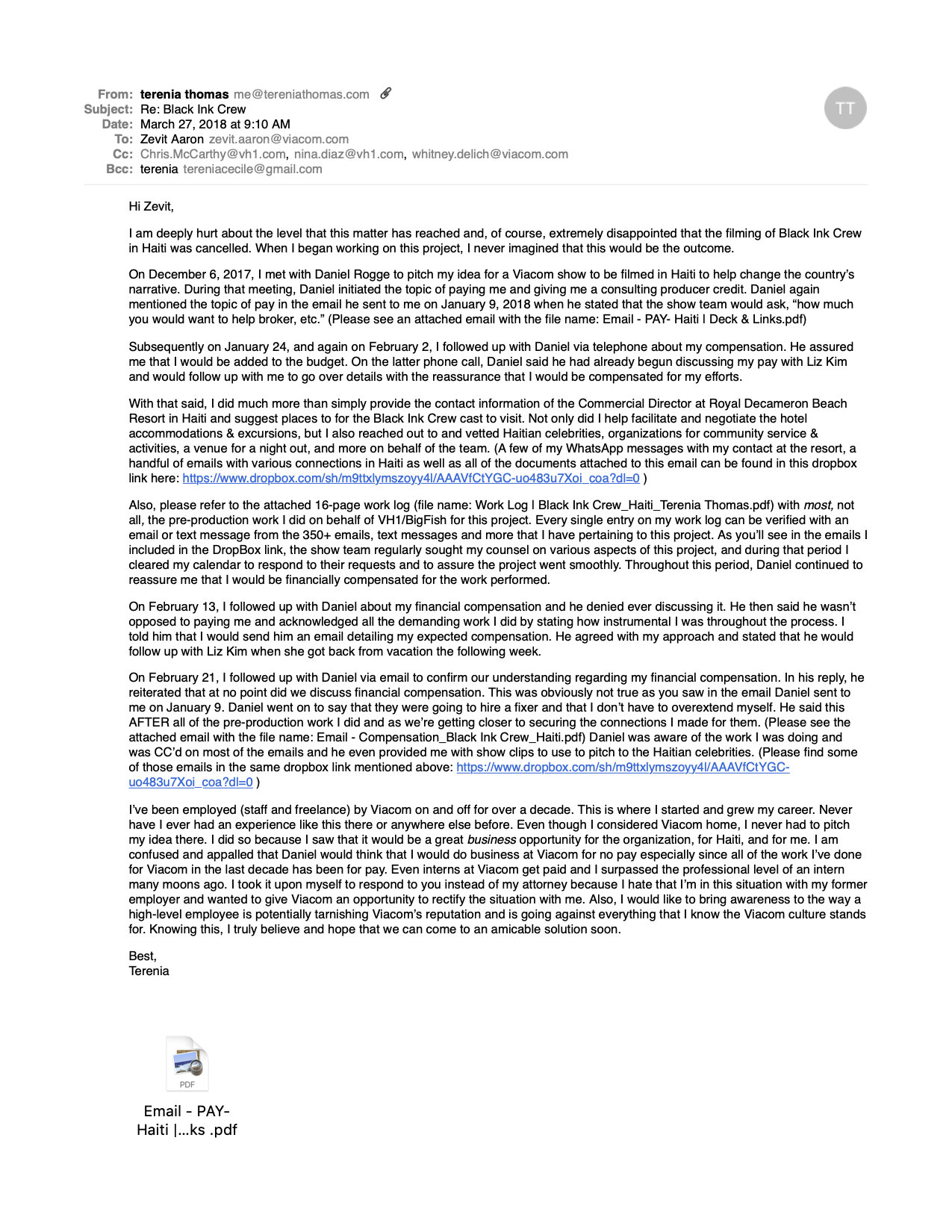 3-27-18 Email - Black Ink Crew Claim Response - Zevit and Executives.JPG