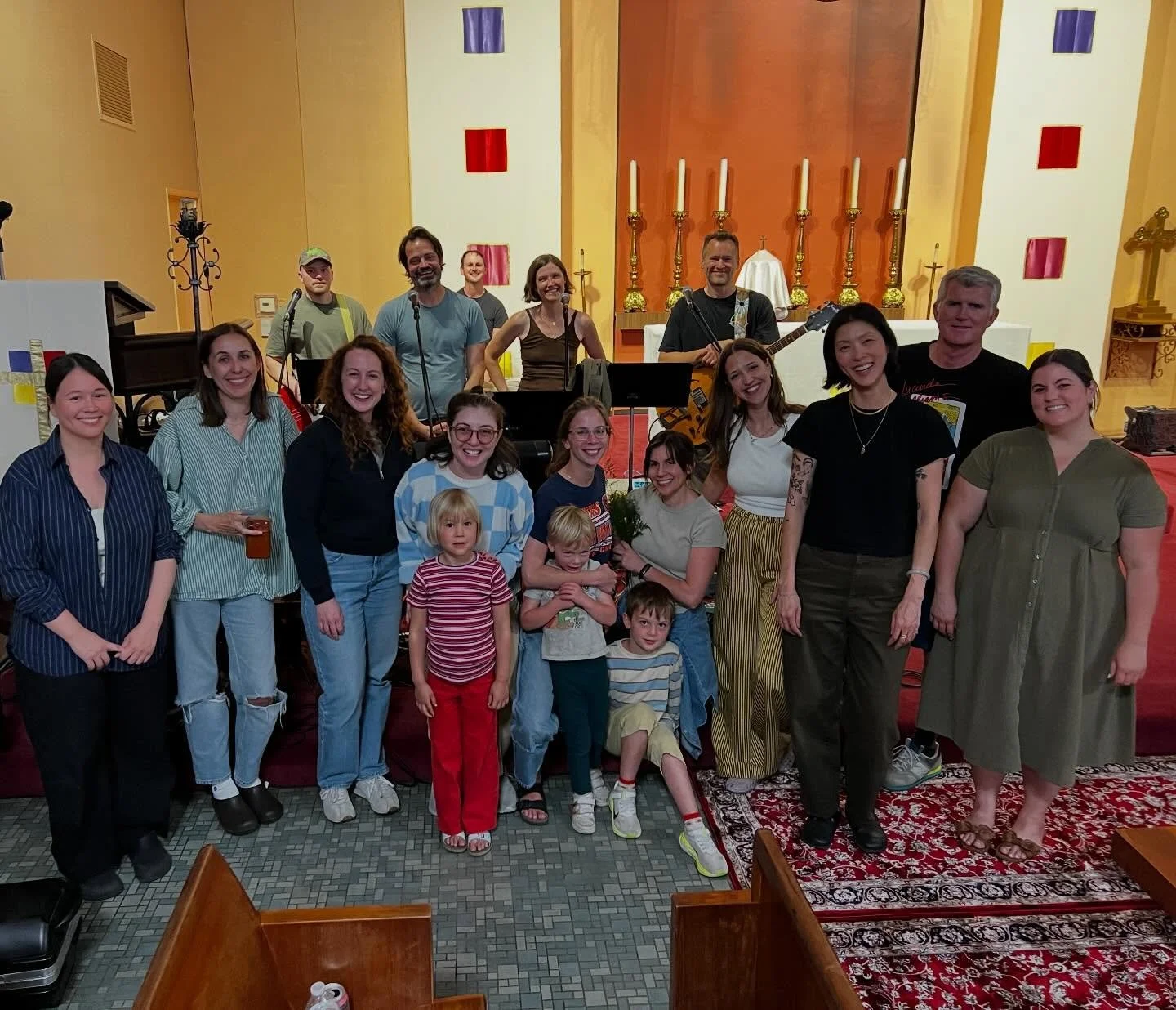 Easter setup crew 2026. Thanks for all your work! Excited to worship with yall tomorrow. 🙏❤️ Blessed Holy Saturday.