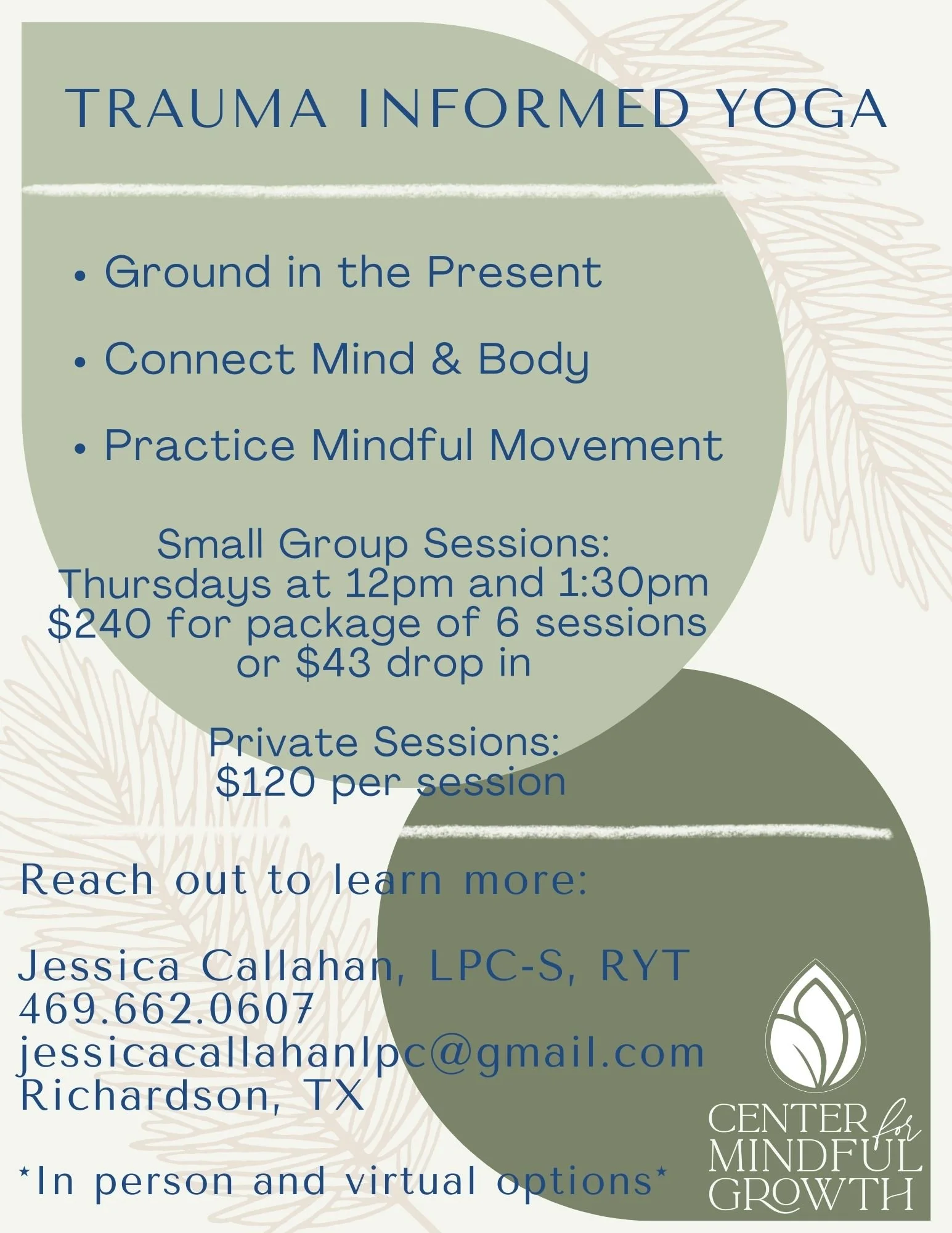 trauma informed yoga group