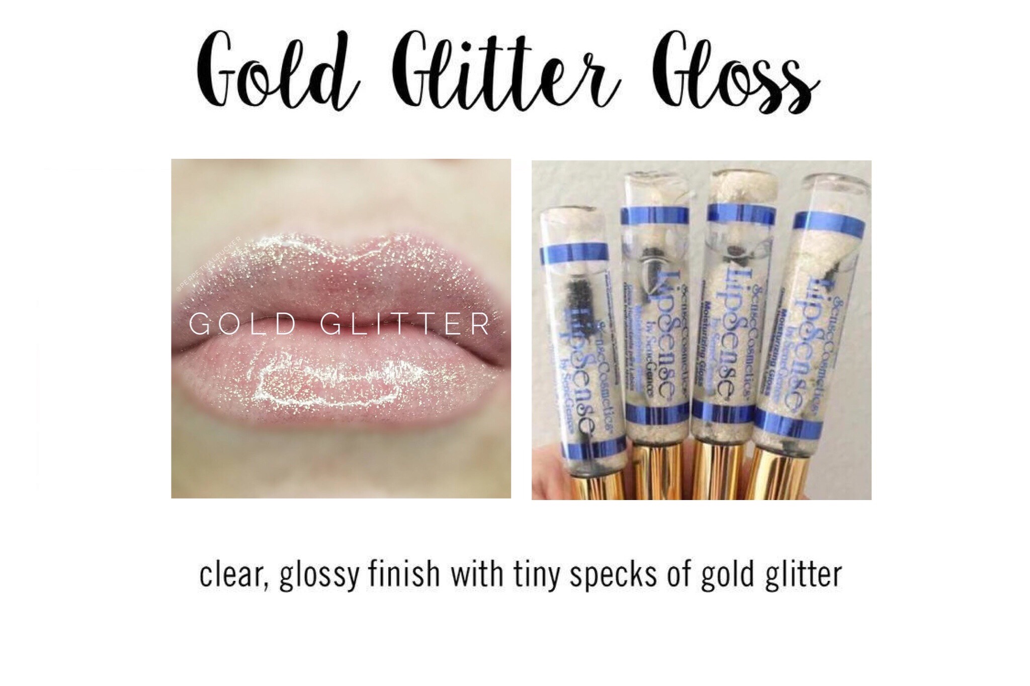 Gold Glitter Gloss
