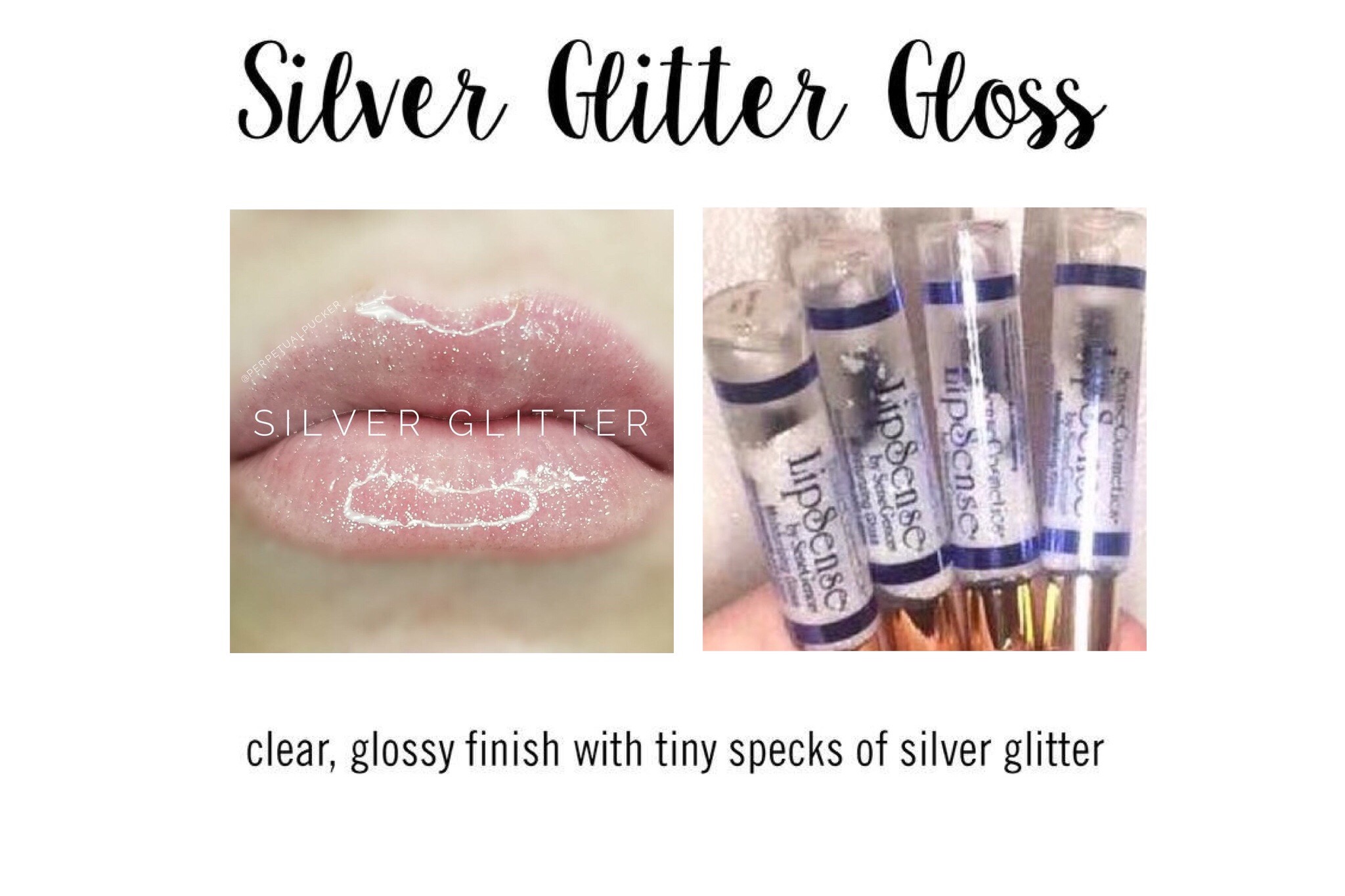 Silver Glitter Gloss