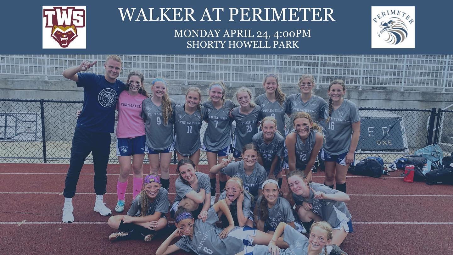 Come out and support your girls soccer team tomorrow at 4PM at Shorty Howell Park!!

The girls are now playing The Walker School in the league semi-finals after defeating Fellowship Christian in penalty kicks on Friday afternoon!

#togetherwesoar