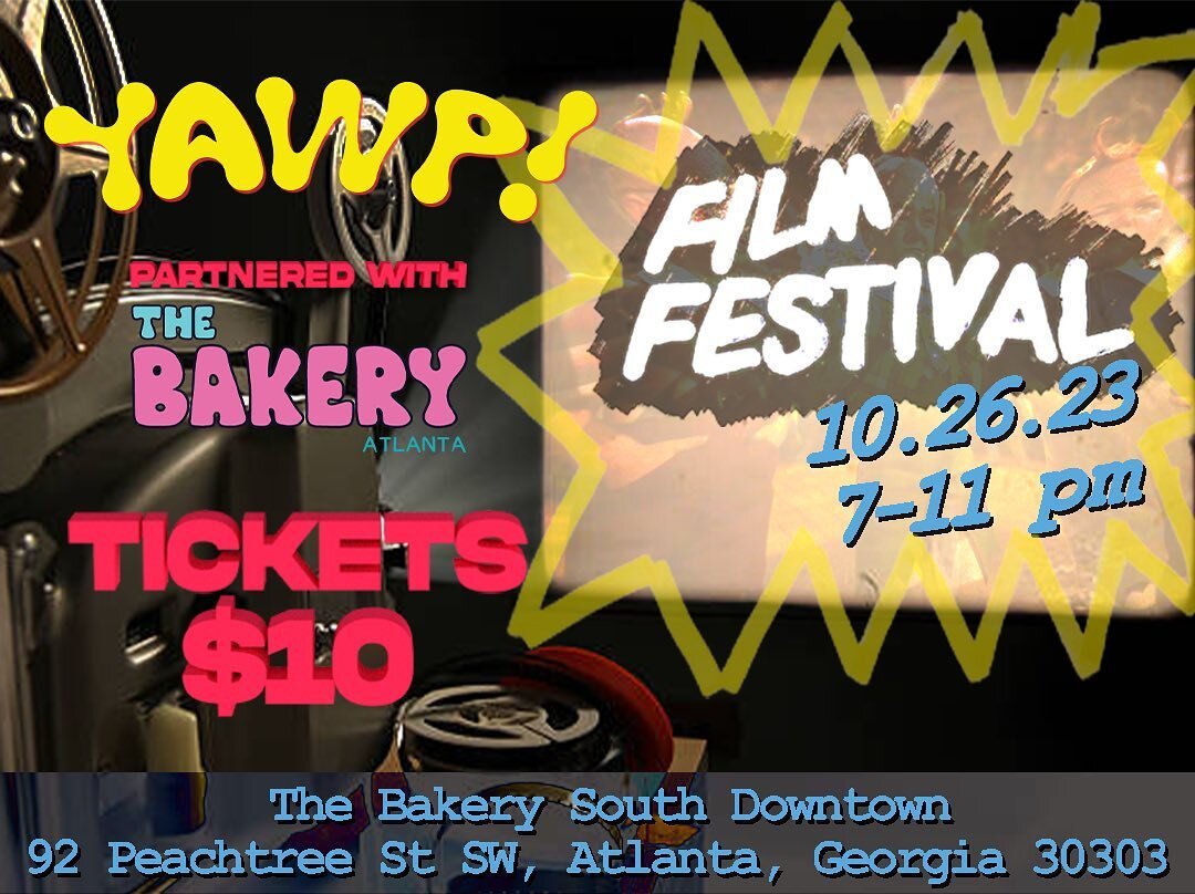 The Bakery is excited to host YAWP! Film Festival 2023‼️ Get your tickets with link in our bio. 🎟️ 📽️ @yawpofficial #YAWPFF

Do you have a short film? Submissions are open until Oct 21 at 11:59 pm. Visit @yawpofficial&rsquo;s page for more details.