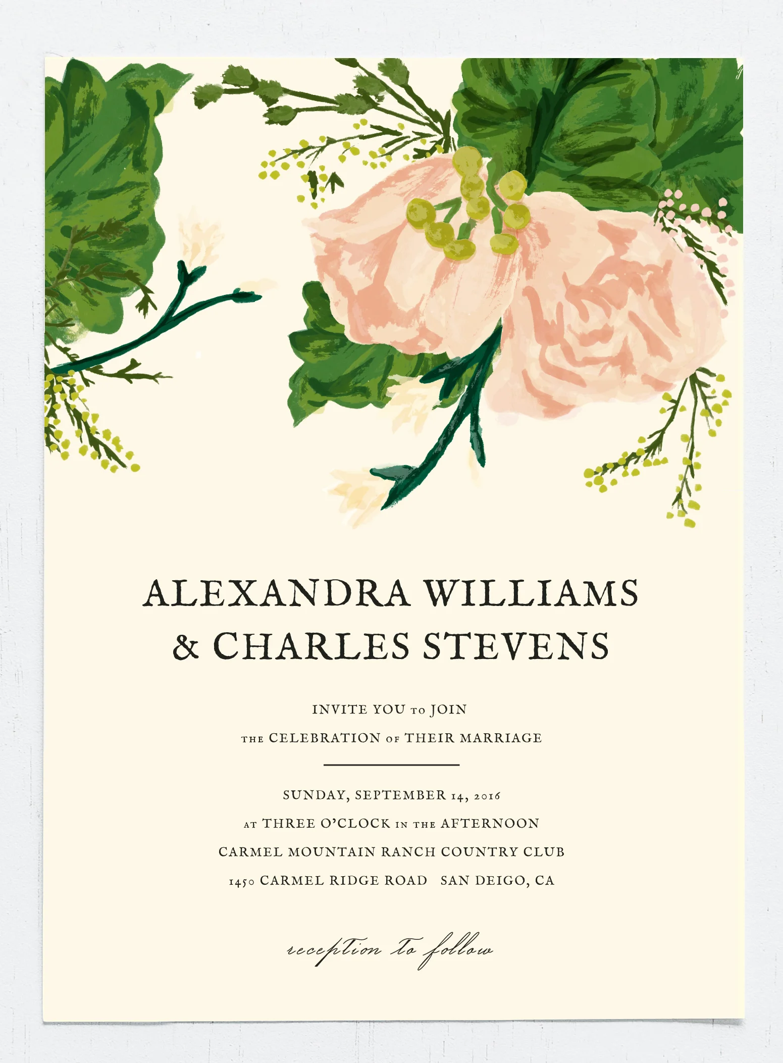 Simple Floral Topper Wedding