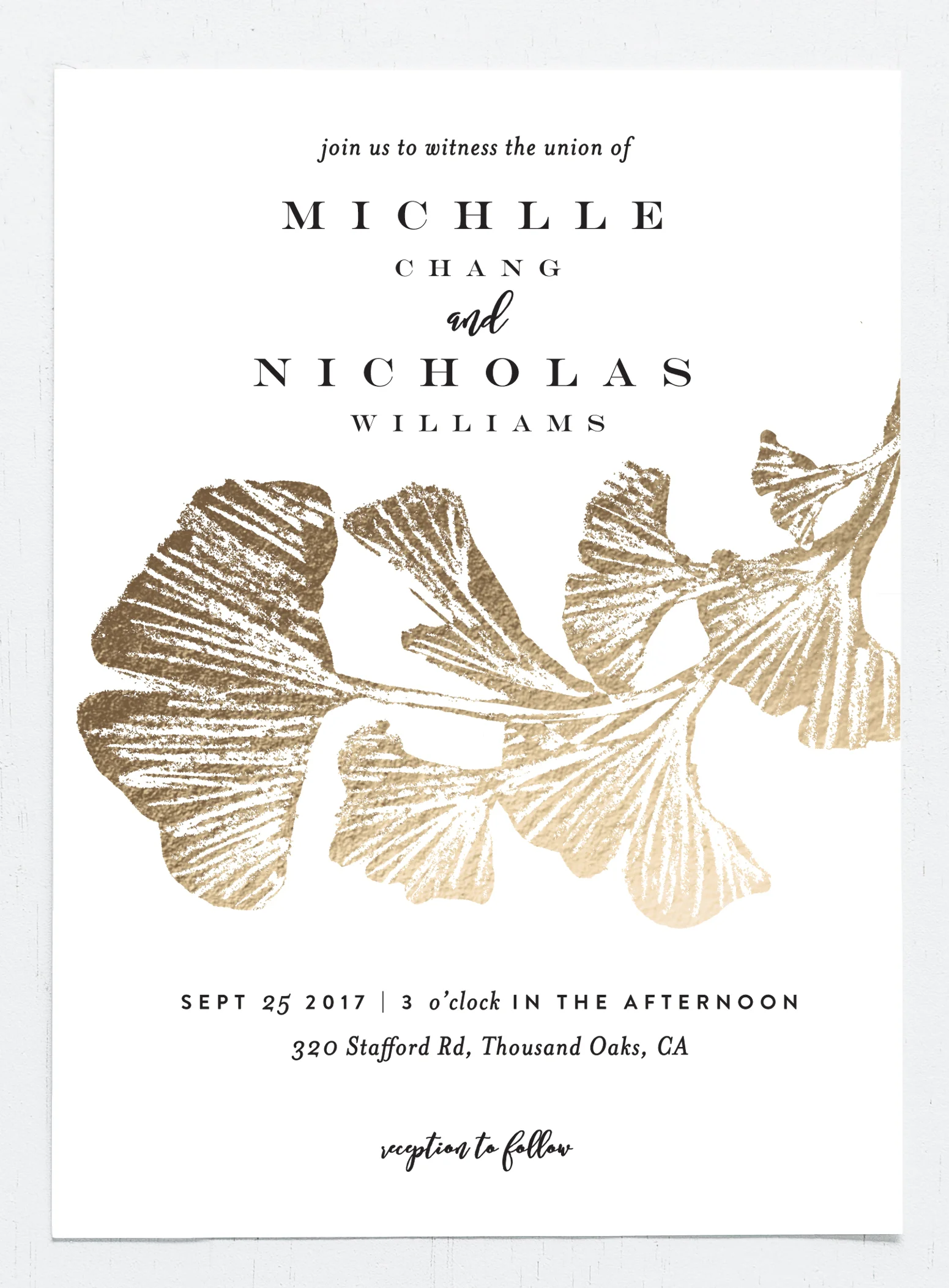 Ginkgo Wedding