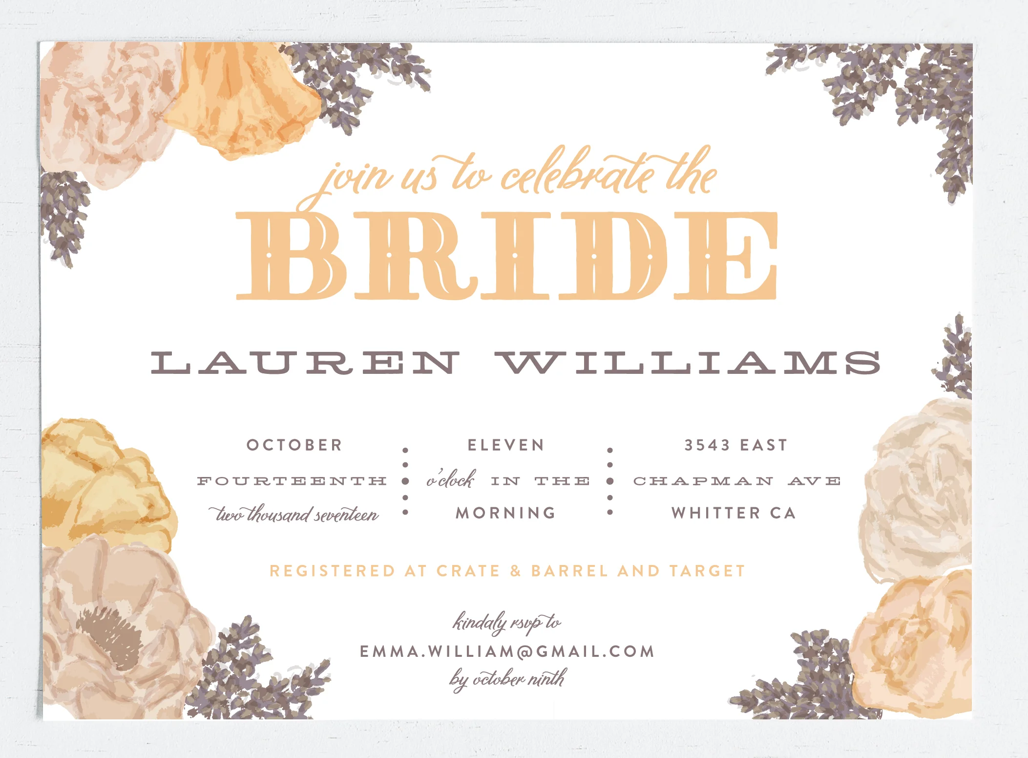 Country Floral Wedding