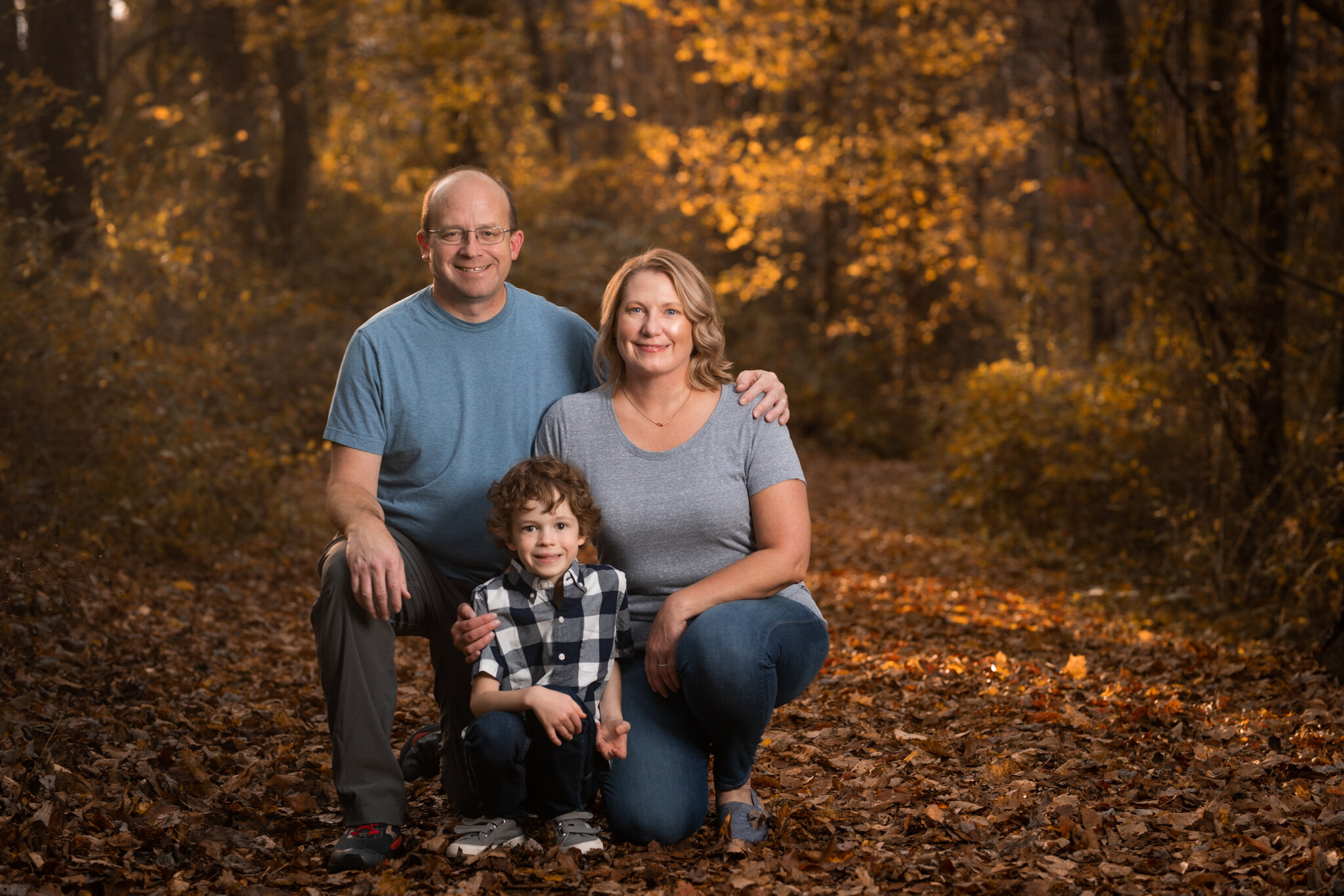 Family photo in Blacksburg, Virginia