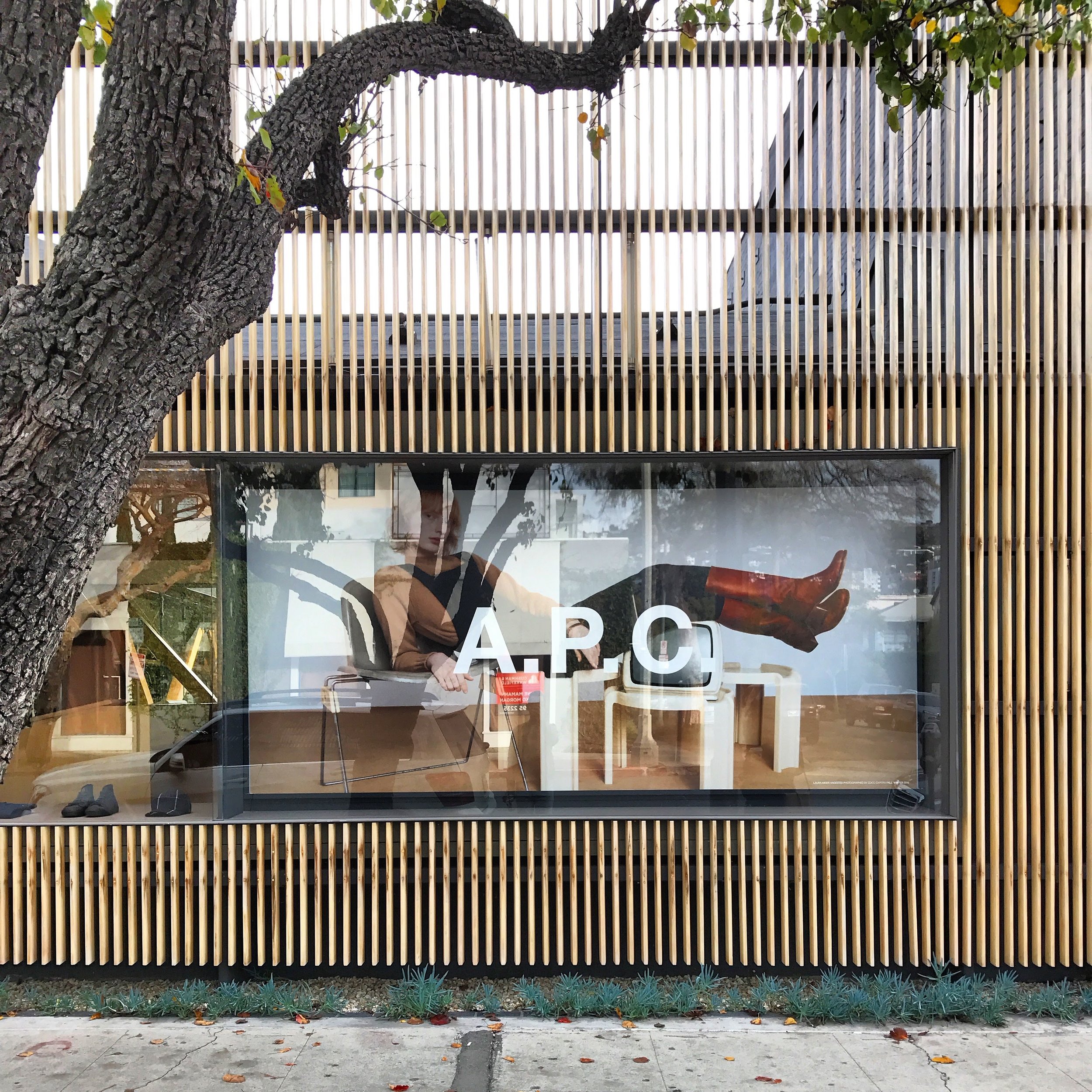 A.P.C. store on Melrose Place
