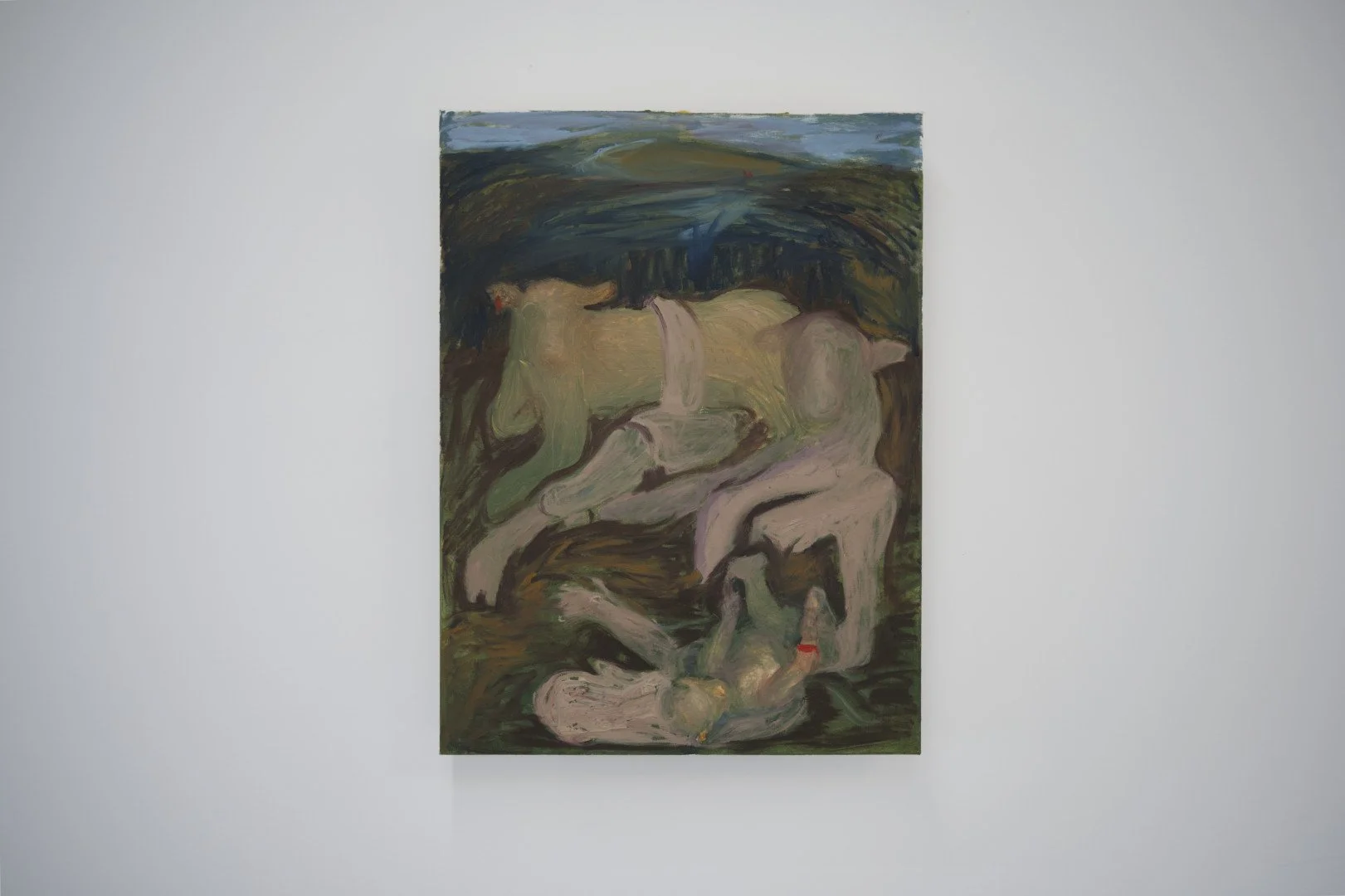   Cow Down  60 x 46 cm Oil on Canvas 