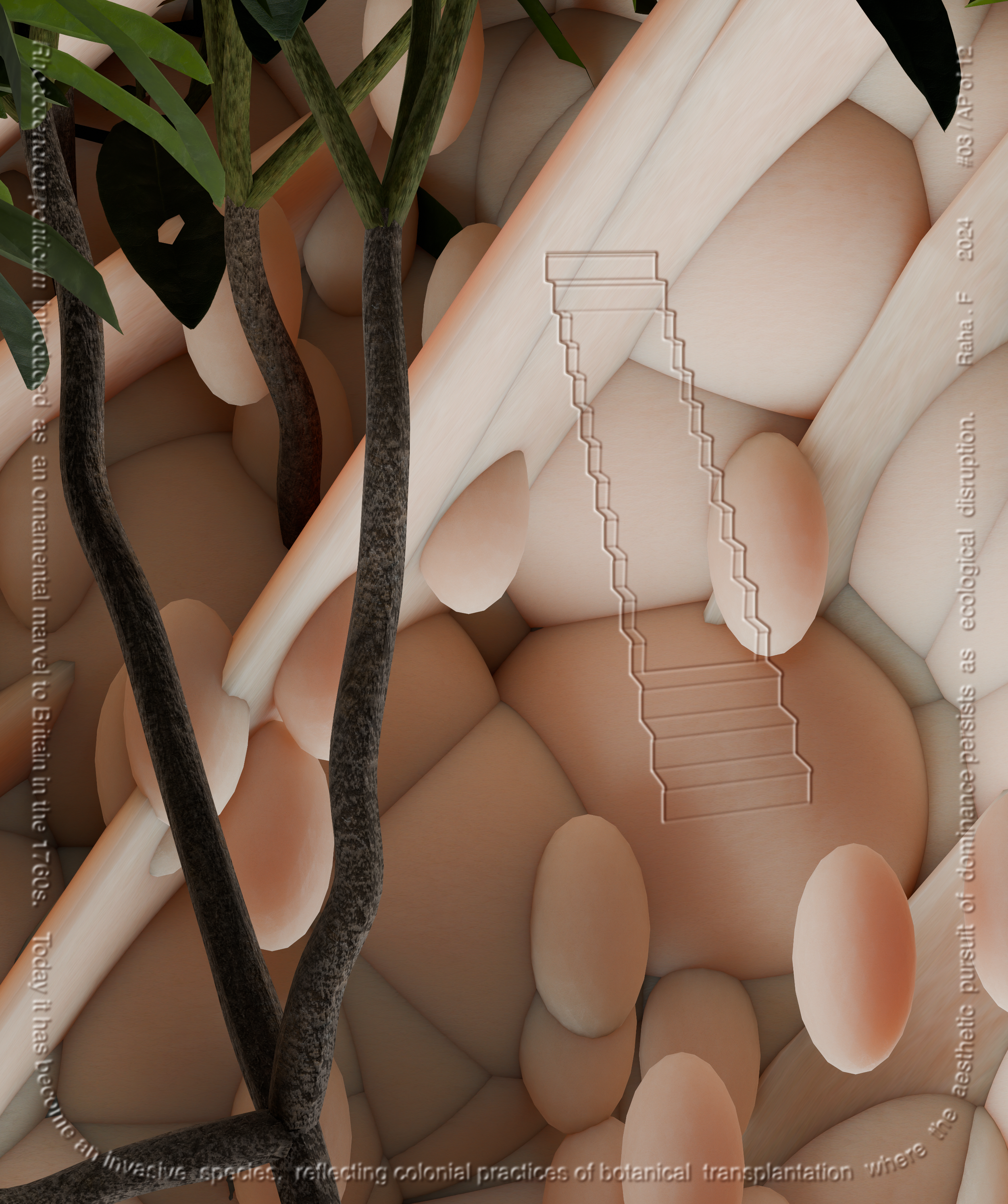   Invasive Steps , 3 of 12 Excerpt Drawings Limited Edition of 3 26 x 34 Giclée Archival Pigment Print on Hahnemühle Paper 