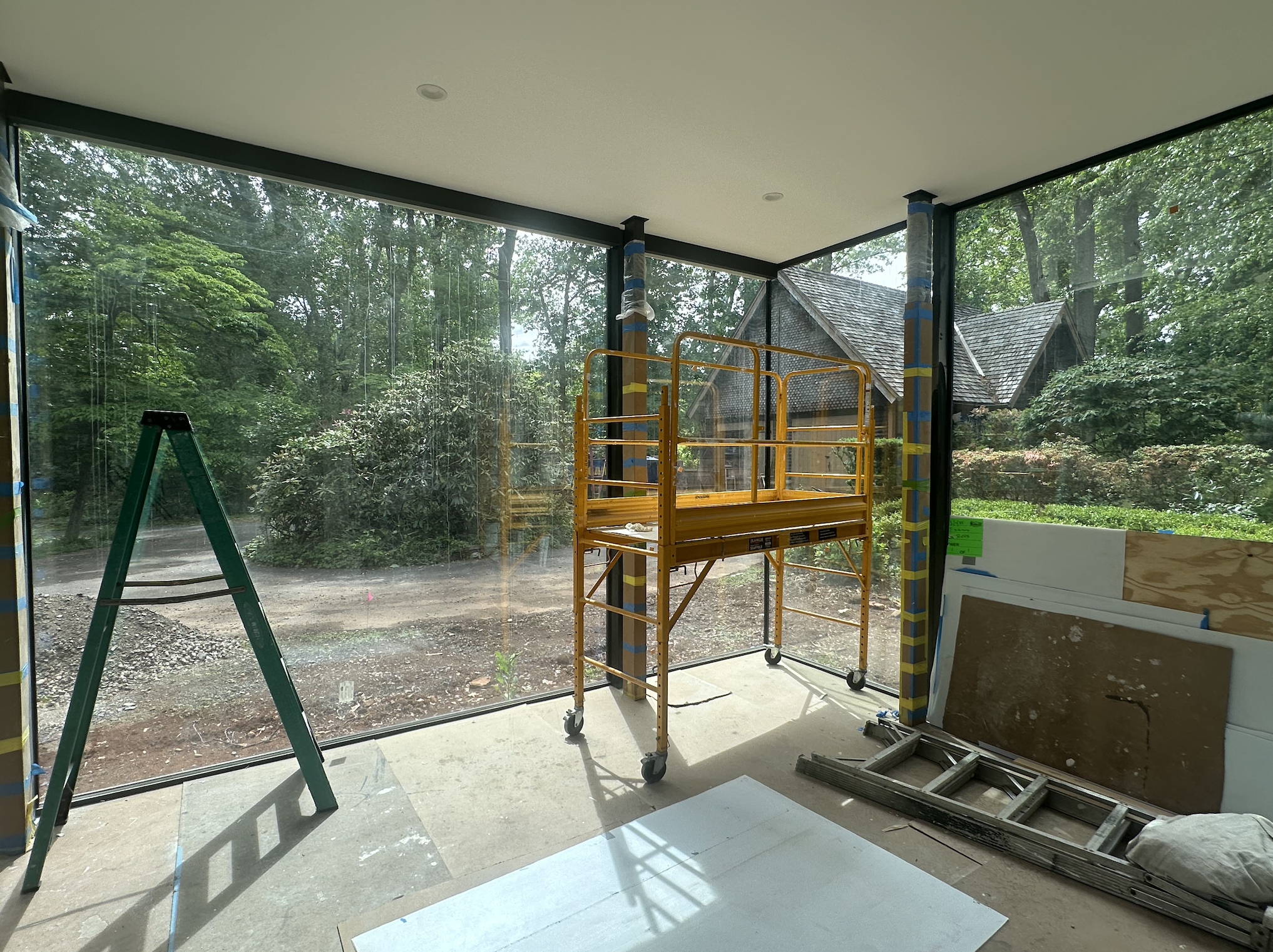 Glass Corner Interior from Other Side of Sunroom