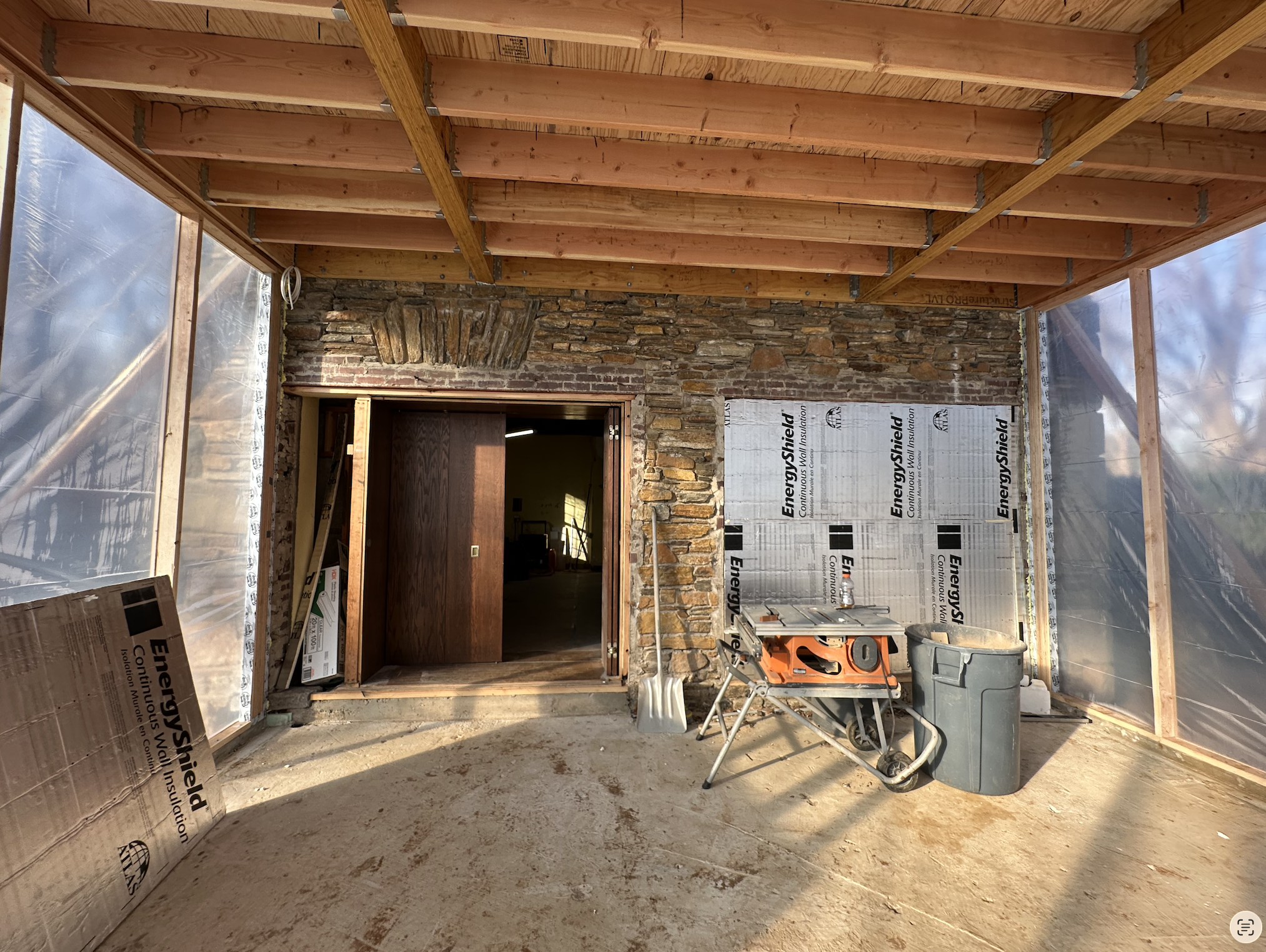 Sunroom Construction from Interior