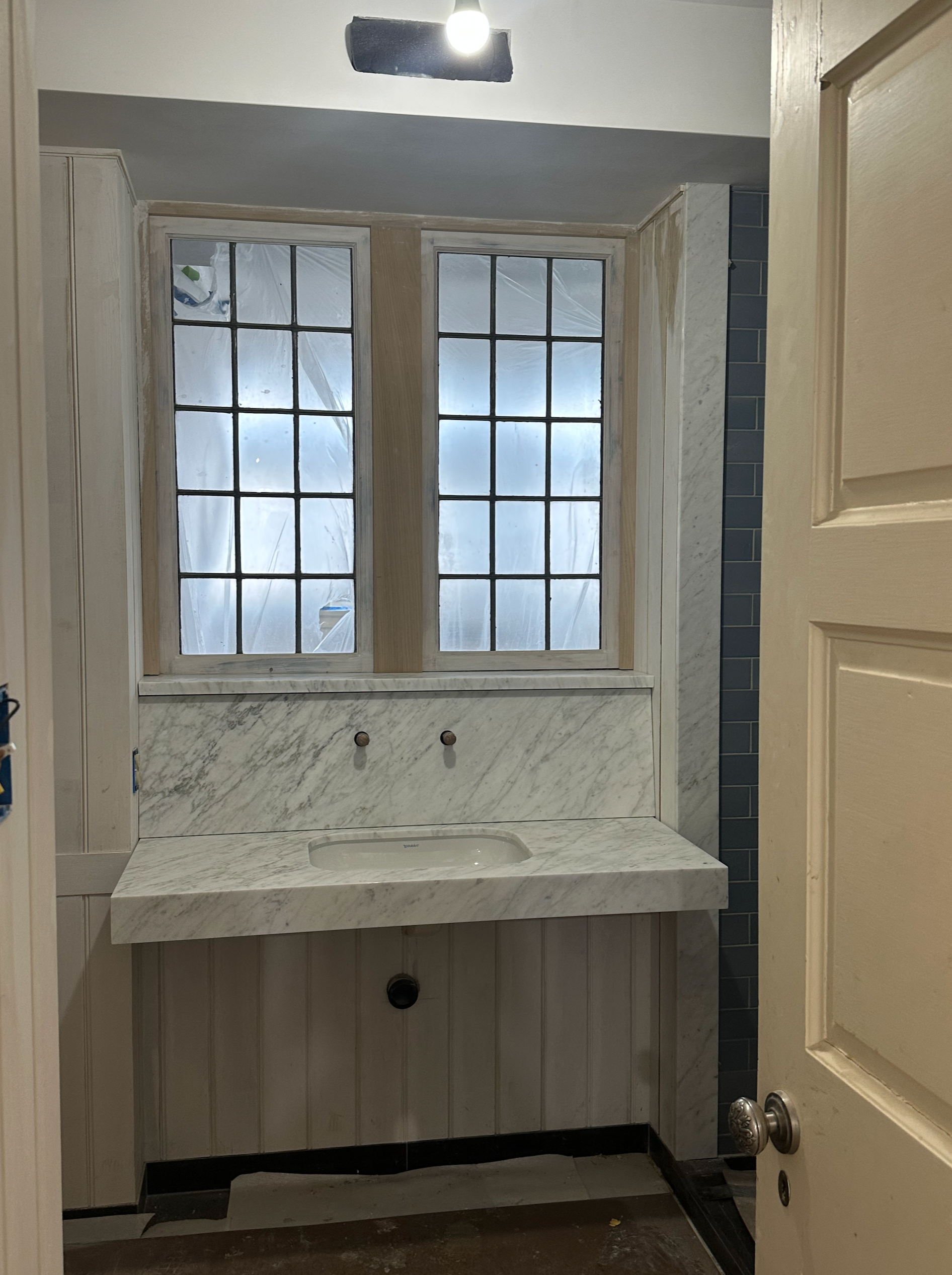  Marble Vanity Coming Together