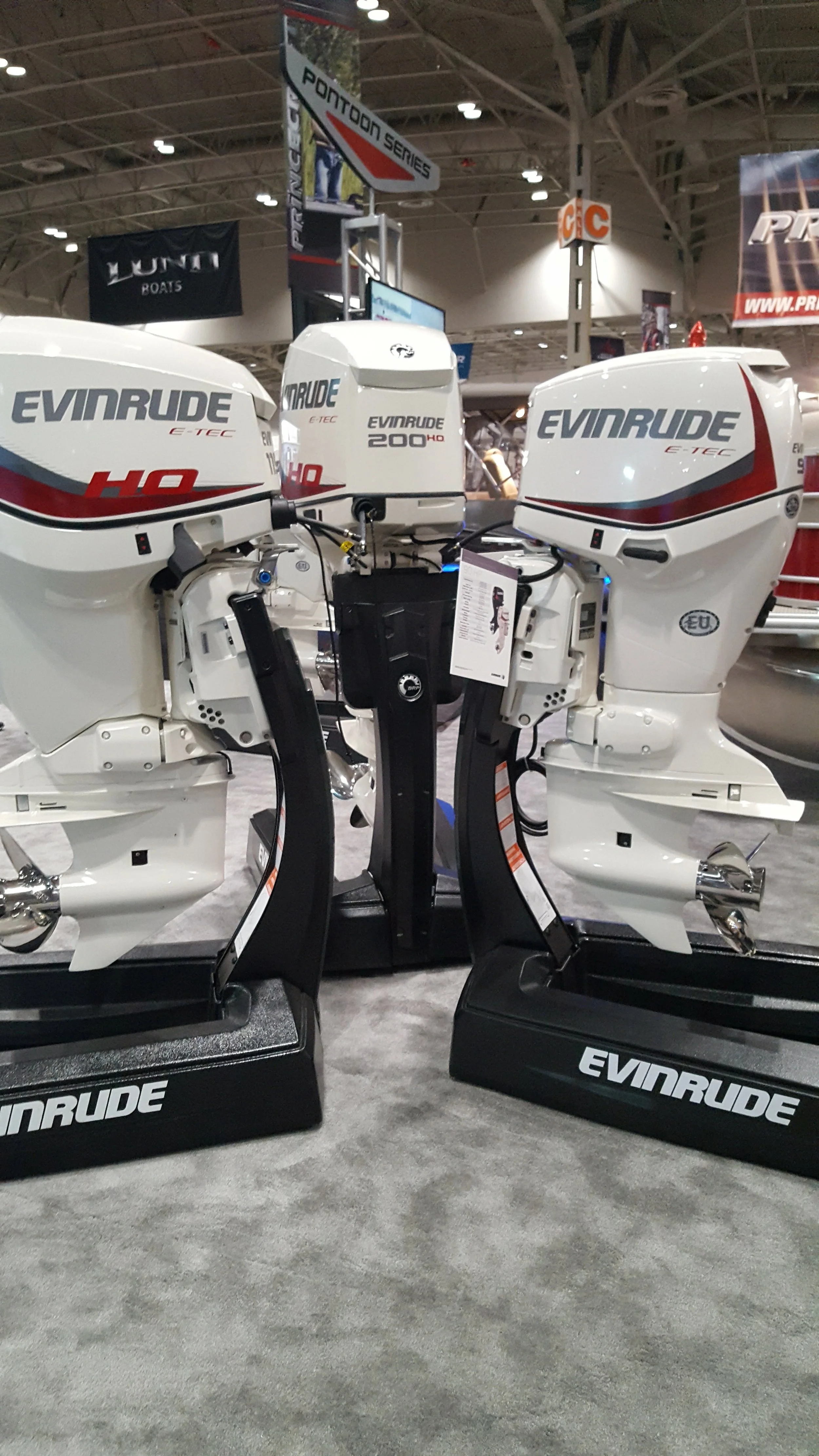 Evinrude outboard display