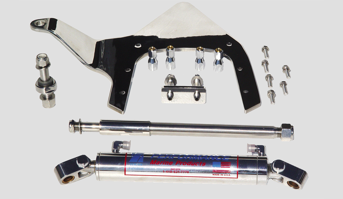 A Zeiger side mount steering kit. 